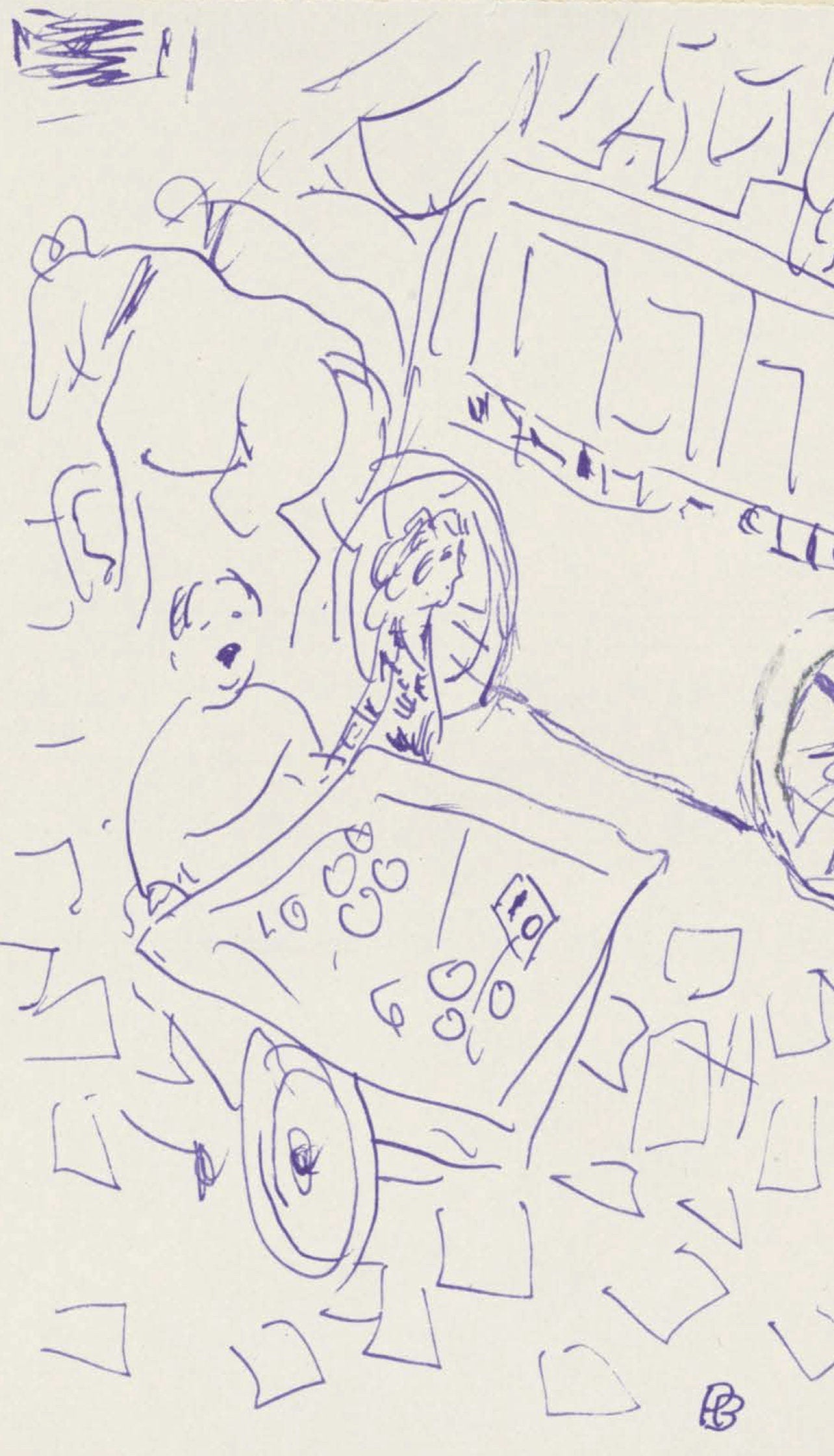 Pierre Bonnard, Composition (Terrasse 54), Pierre Bonnard Correspondences, Limited Edition Lithograph