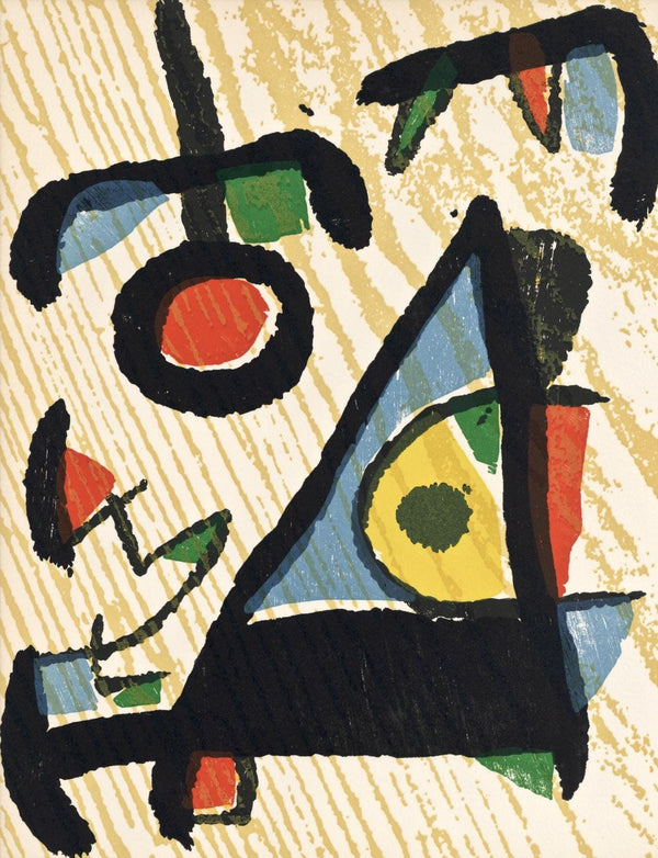 Joan Miró, Composition (Dupin 1291), Miró Graveur, Limited Edition Woodcut