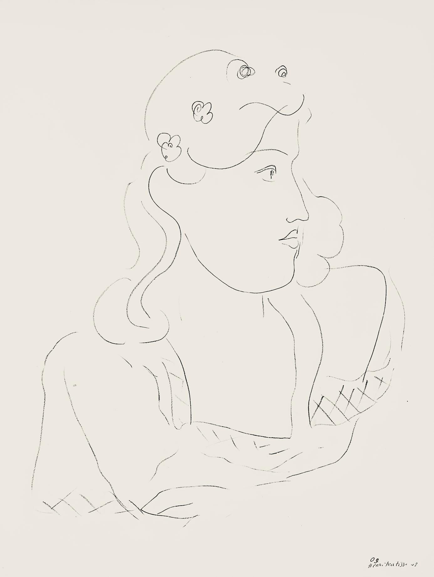 Henri Matisse, Série O, var. 9 (Duthuit 9), Henri Matisse, Dessins, Thèmes et variations, Limited Edition Lithograph