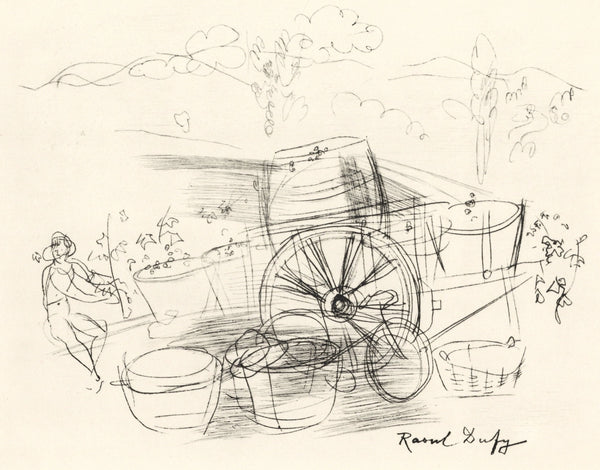 Raoul Dufy, Vendanges, Vins, Fleurs et Flammes, Limited Edition Lithograph