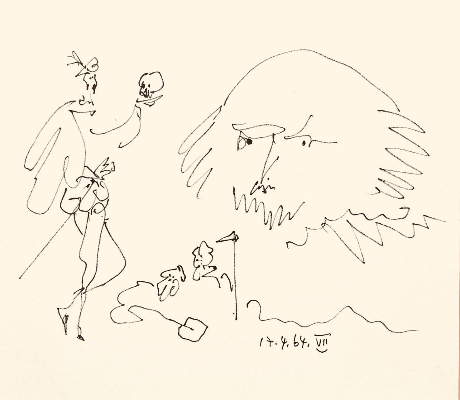 Pablo Picasso, Shakespeare VII (Bloch 1197), Picasso-Aragon Shakespeare, Limited Edition Lithograph
