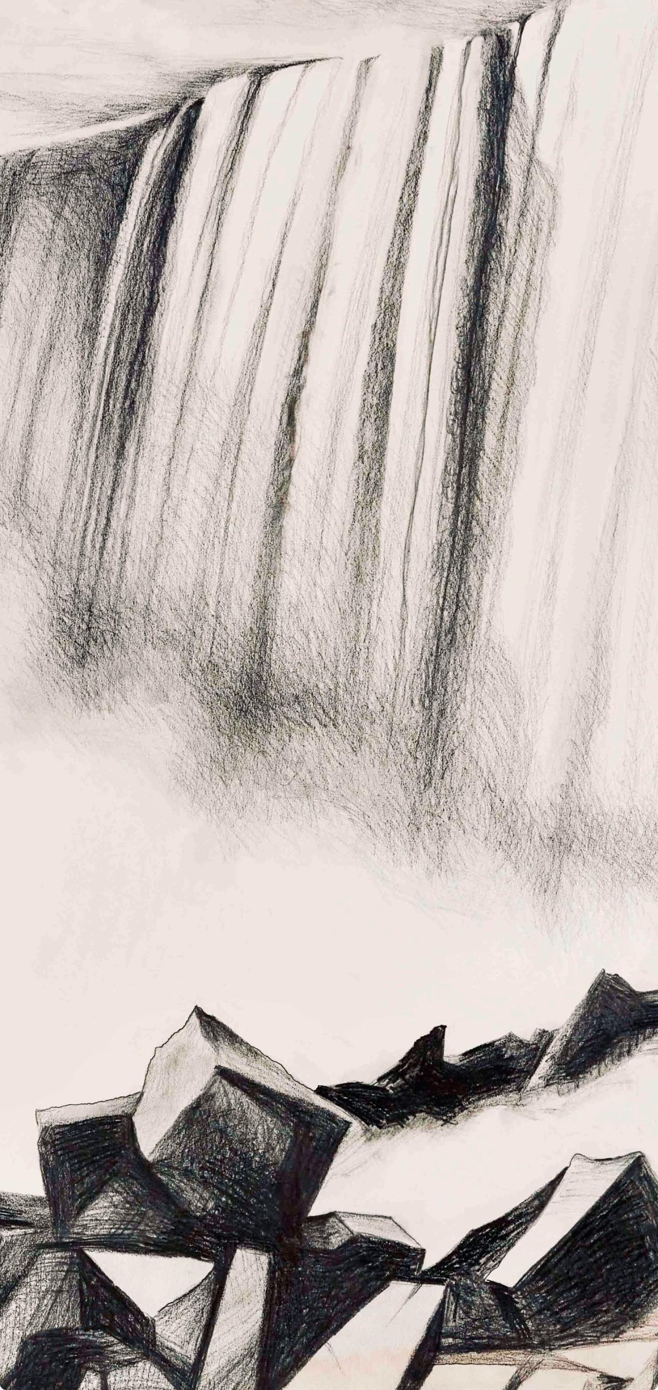 Lowell Nesbitt, Impossible Series (Niagara Falls), Original Drawing