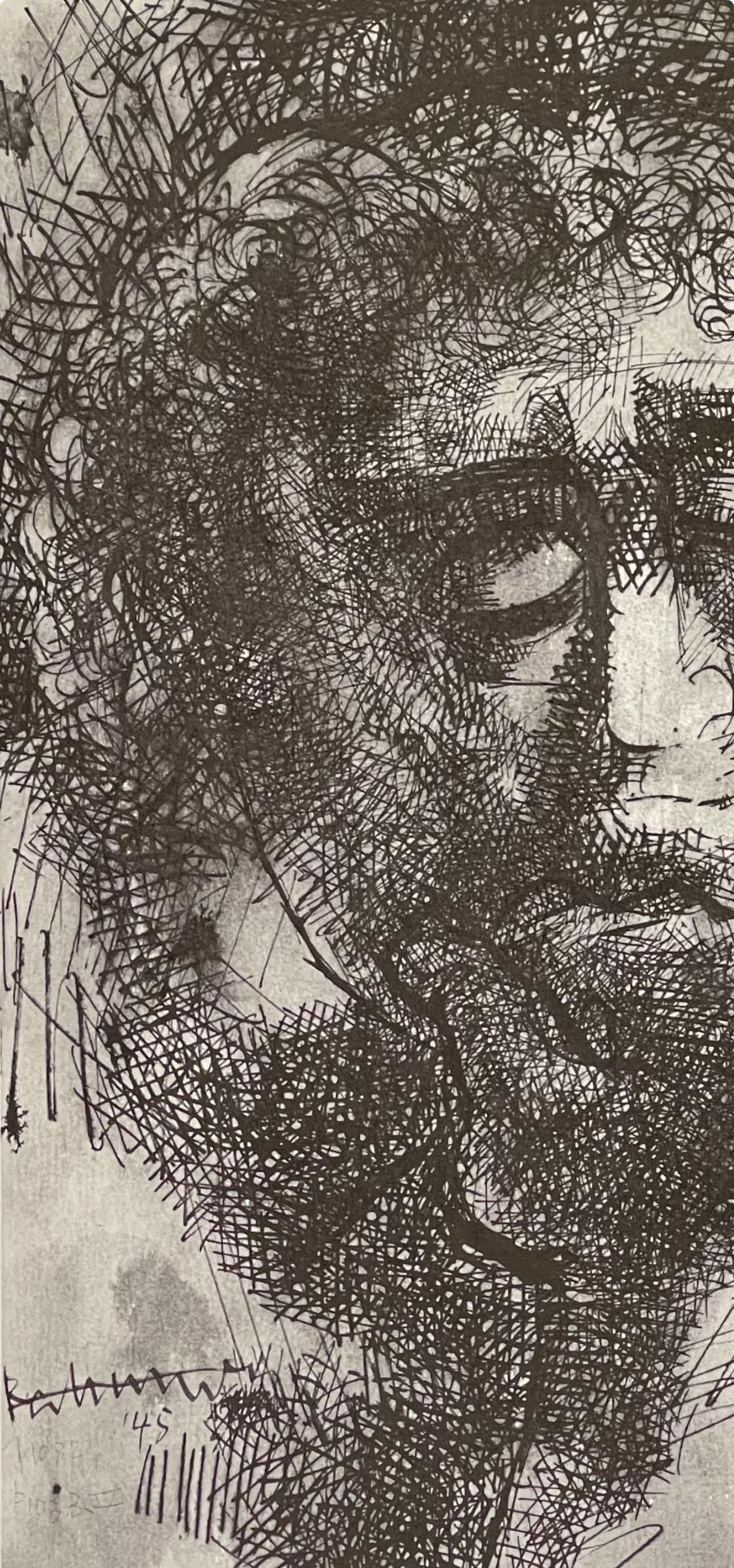 Abraham Rattner, Adam and Eve, Limited Edition Lithograph