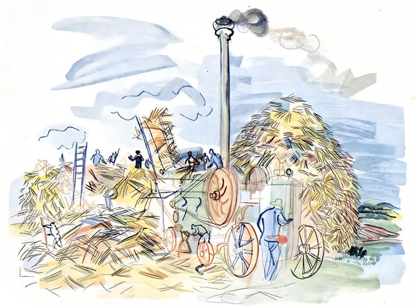 Raoul Dufy, Le dépiquage à Montsaunès, Vacances forcées