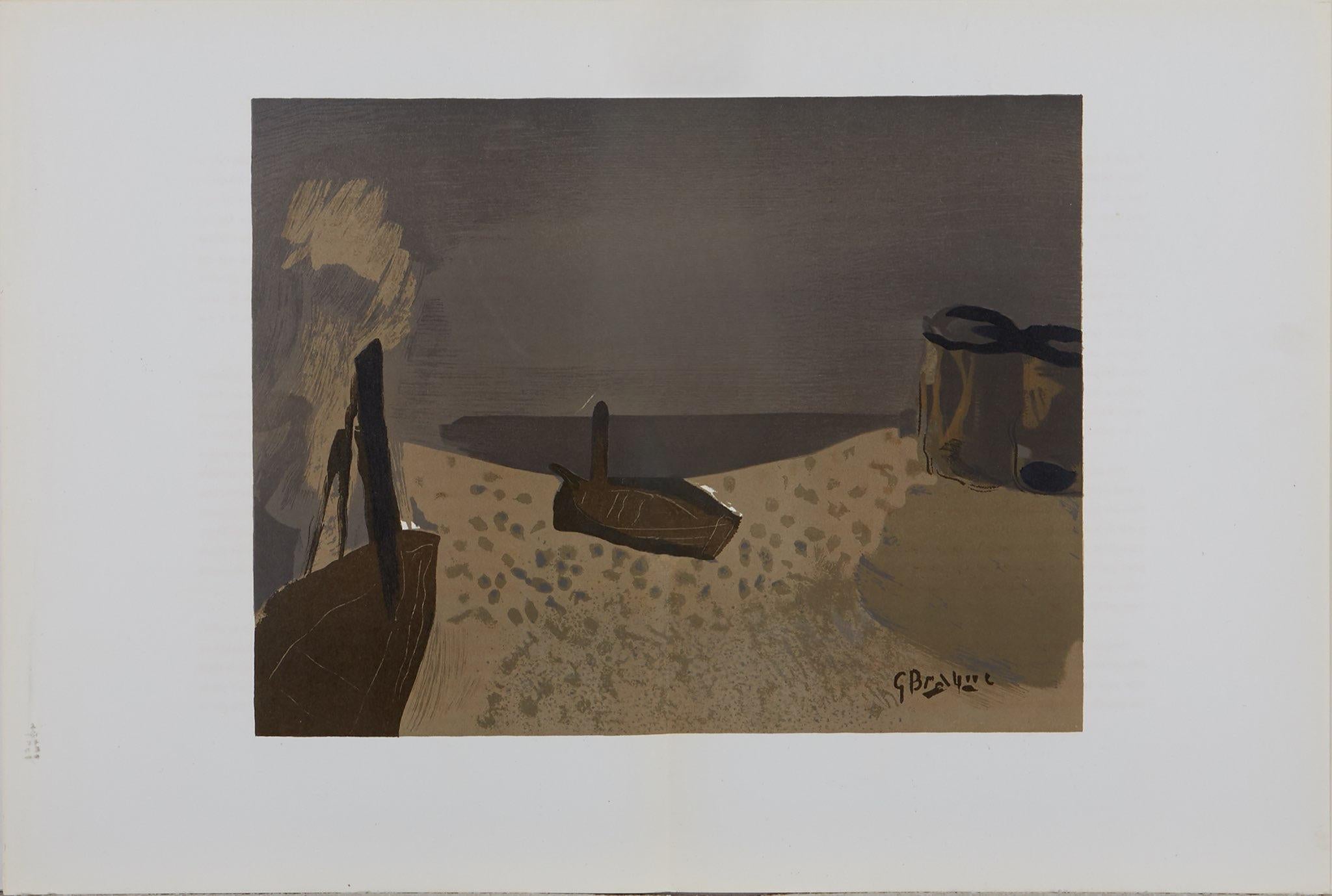 Georges Braque, Marine, Derrière le miroir, Limited Edition Lithograph
