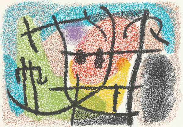 Joan Miró, Composition (Cramer 103; Mourlot 382-383), Miró Cartones 1956-1965, Limited Edition Lithograph