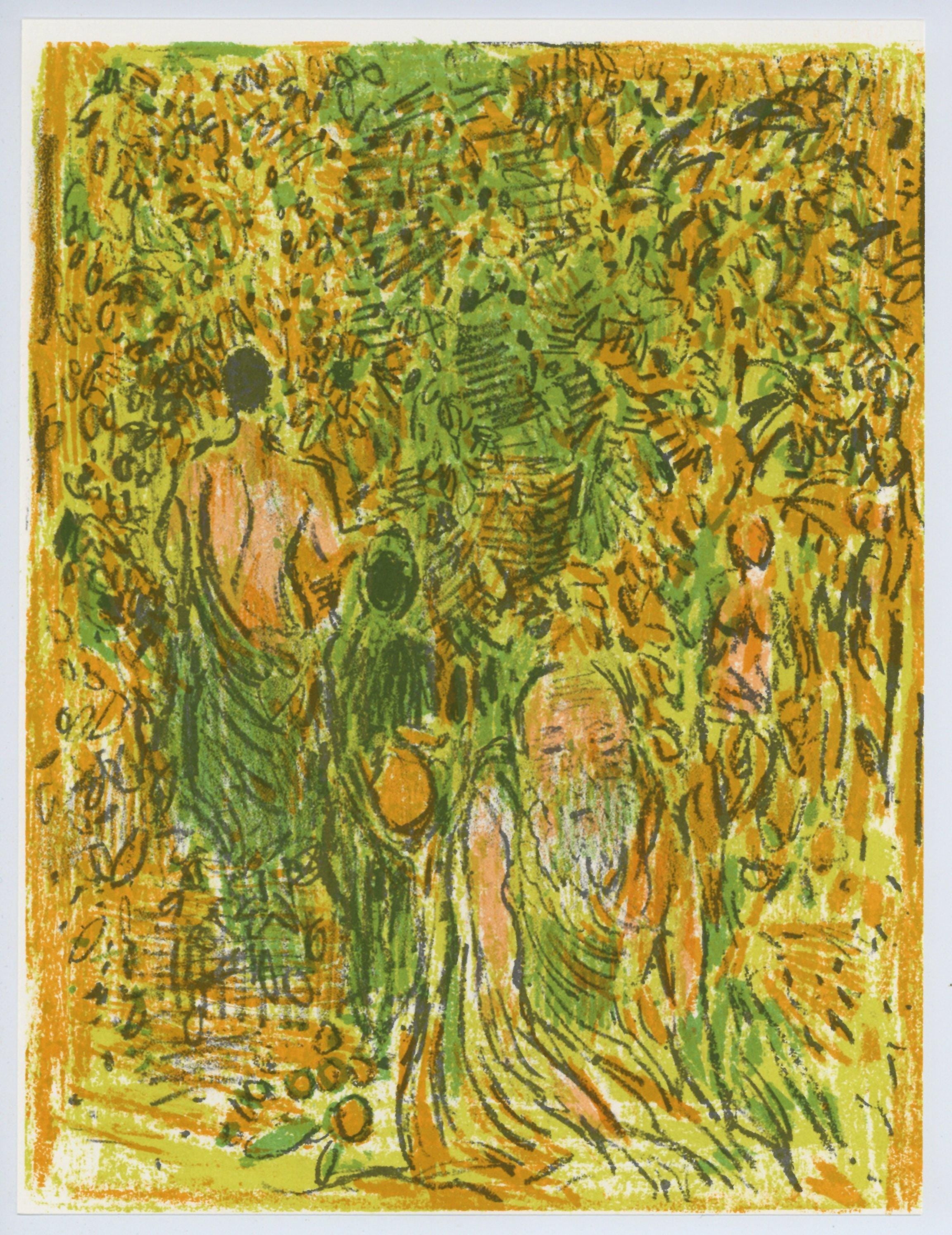 André Cottavoz, Composition, L'Odyssée, Limited Edition Lithograph