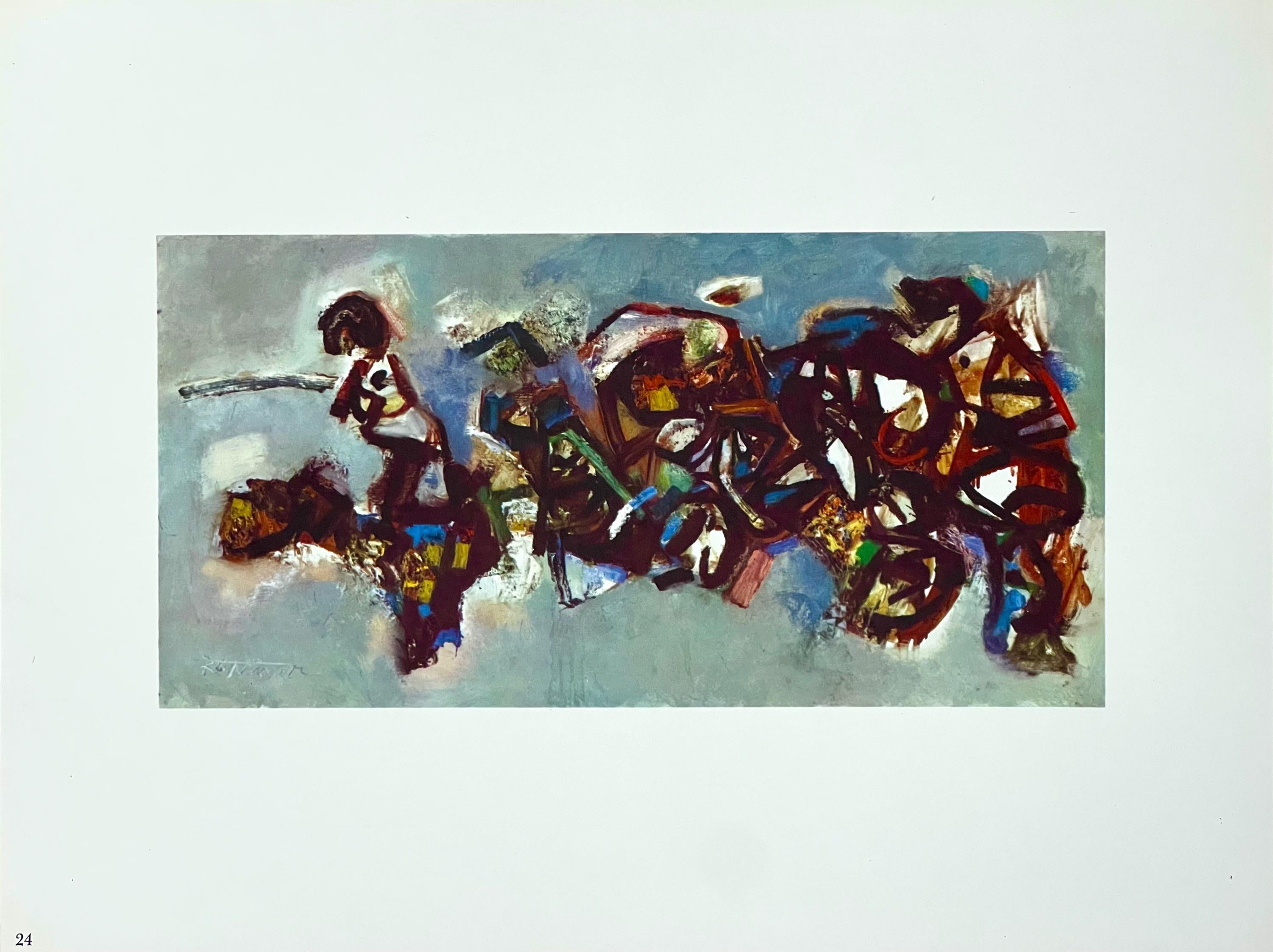 Abraham Rattner, Composition with old shoes, Limited Edition Lithograph