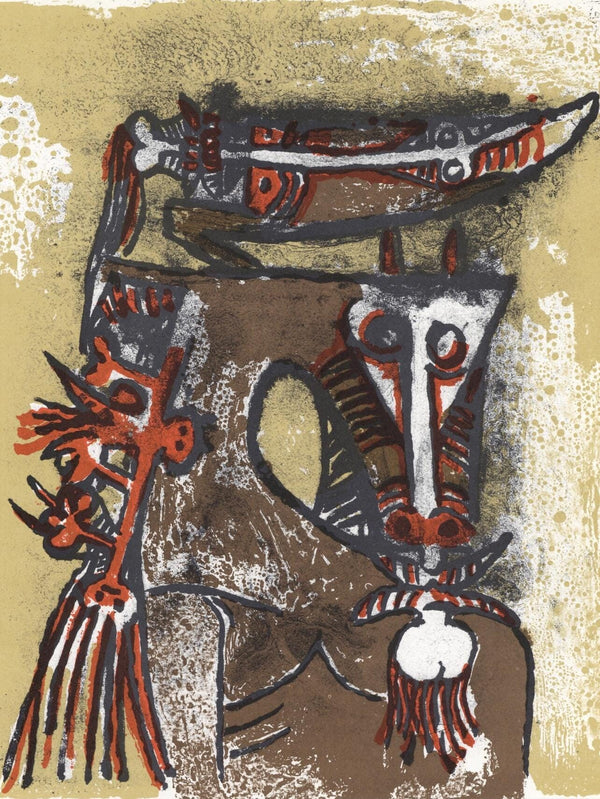 Wifredo Lam 林飛龍, Composition, XXe siècle, Limited Edition Lithograph