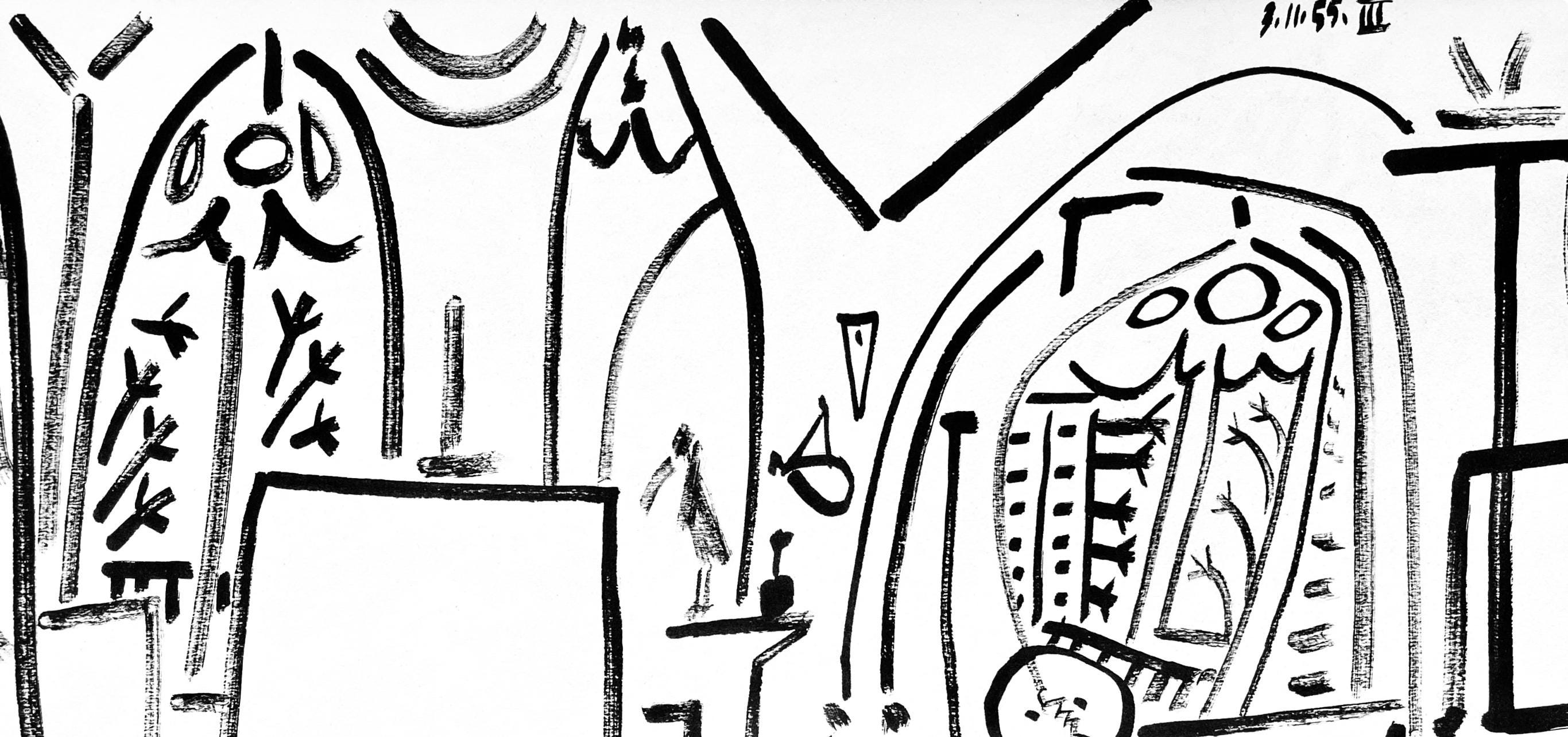 Pablo Picasso, Composition (Cramer 101), Carnet de la Californie, Limited Edition Lithograph