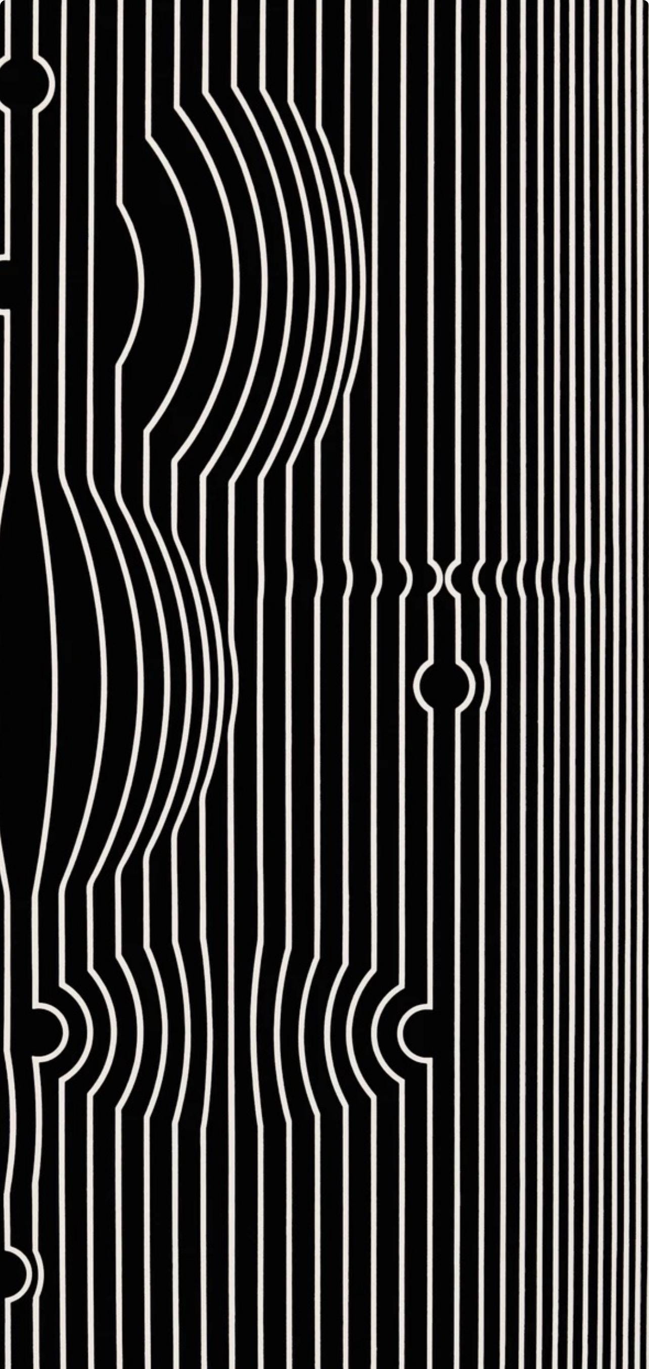 Victor Vasarely, Composition, Ondulatoires, Limited Edition Héliogravure