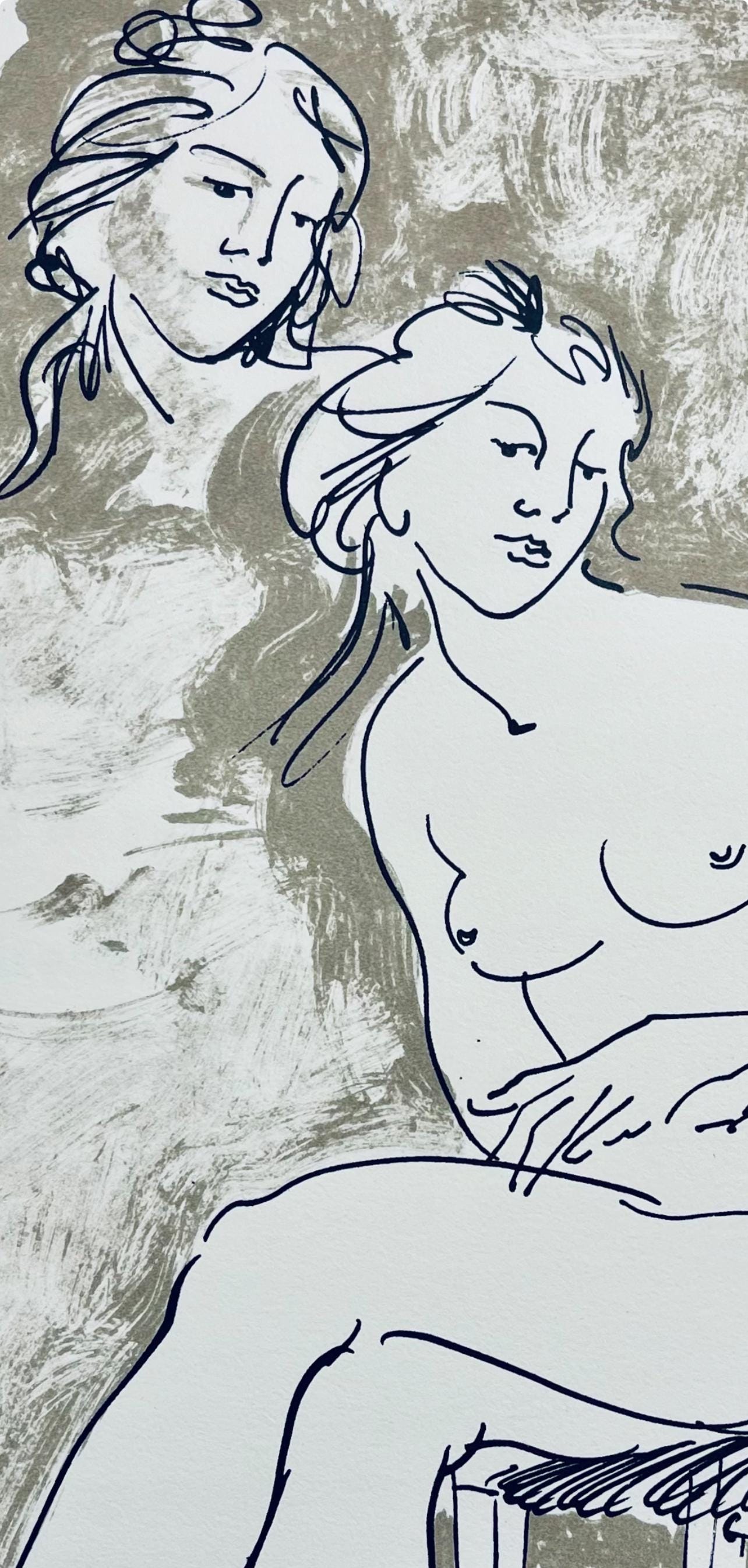 Hans Erni, Composition, Réflexions Simples Sur Le Corps, Limited Edition Lithograph