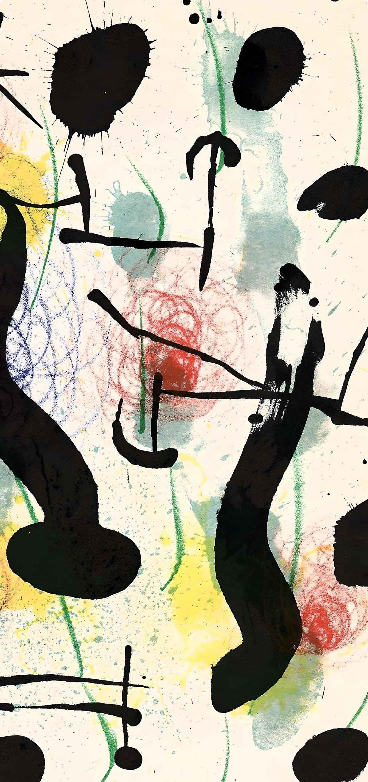 Joan Miró, Composition (Mourlot 551; Cramer 118), Derrière le miroir, Limited Edition Lithograph