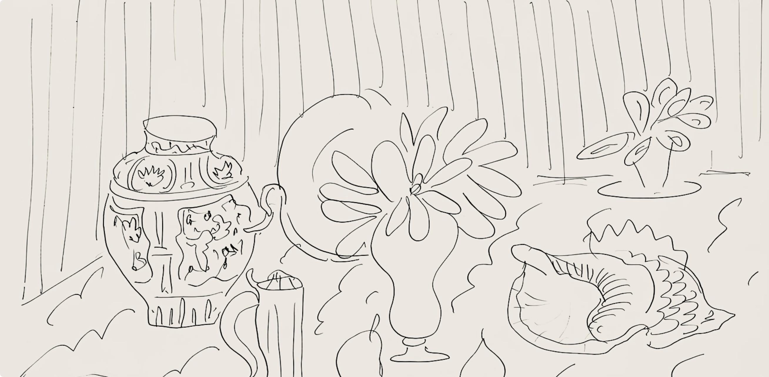 Henri Matisse, Série G, var. 1 (Duthuit 9), Henri Matisse, Dessins, Thèmes et variations, Limited Edition Lithograph