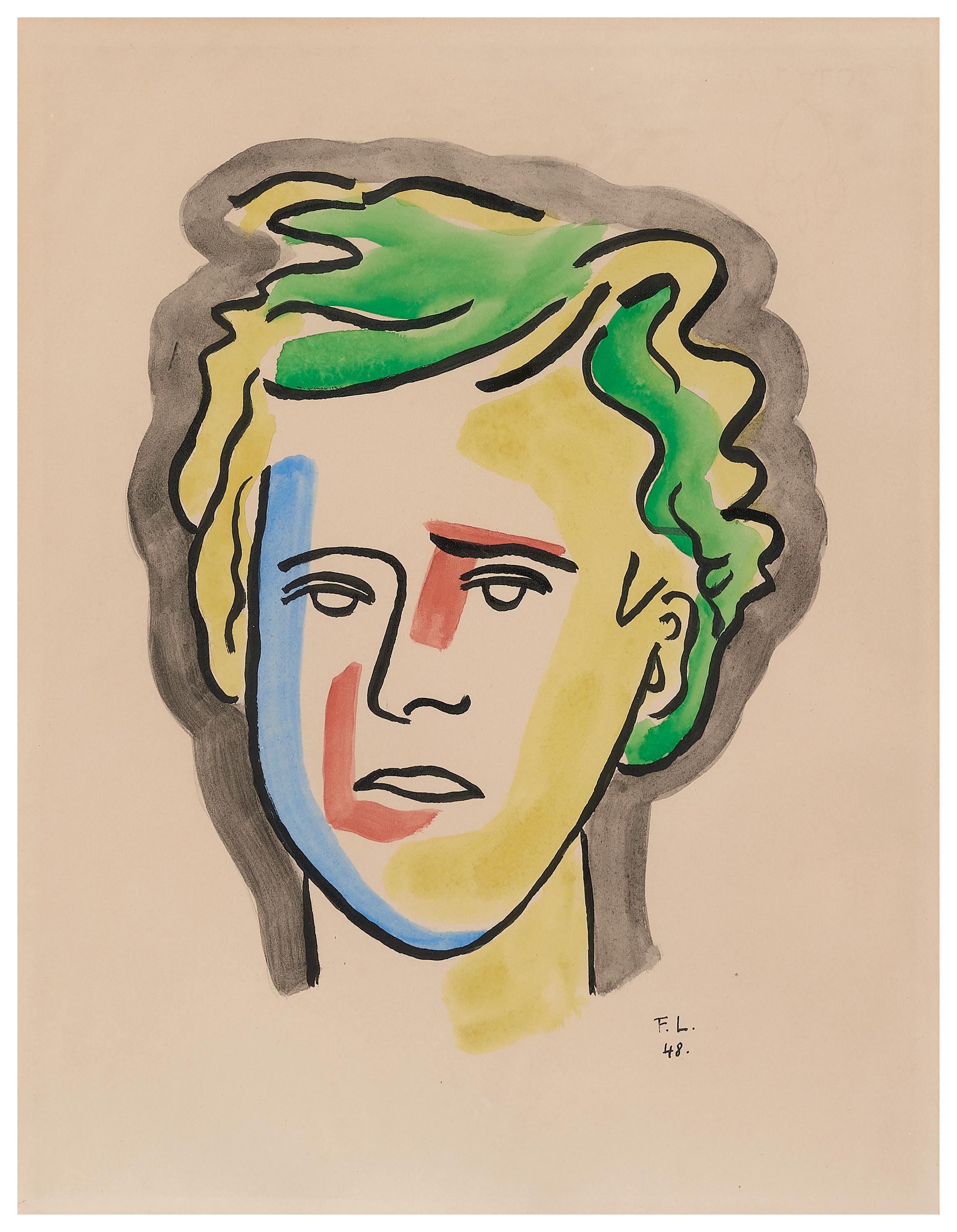Fernand Léger, Composition (Saphire 24-38), Les Illuminations, Limited Edition Lithograph