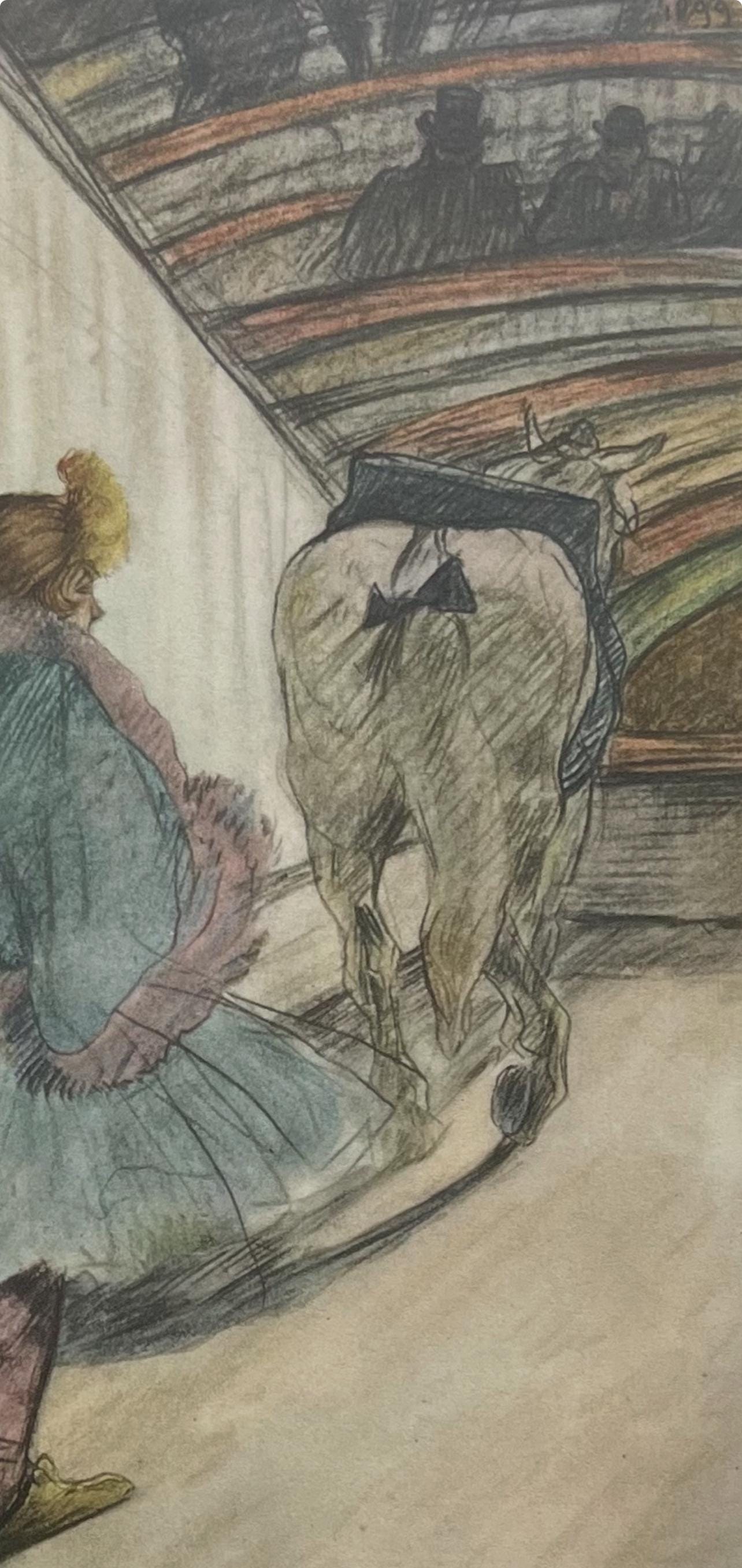 Henri de Toulouse-Lautrec, Entering the Ring, Henri de Toulouse-Lautrec, At the Circus, Limited Edition Lithograph