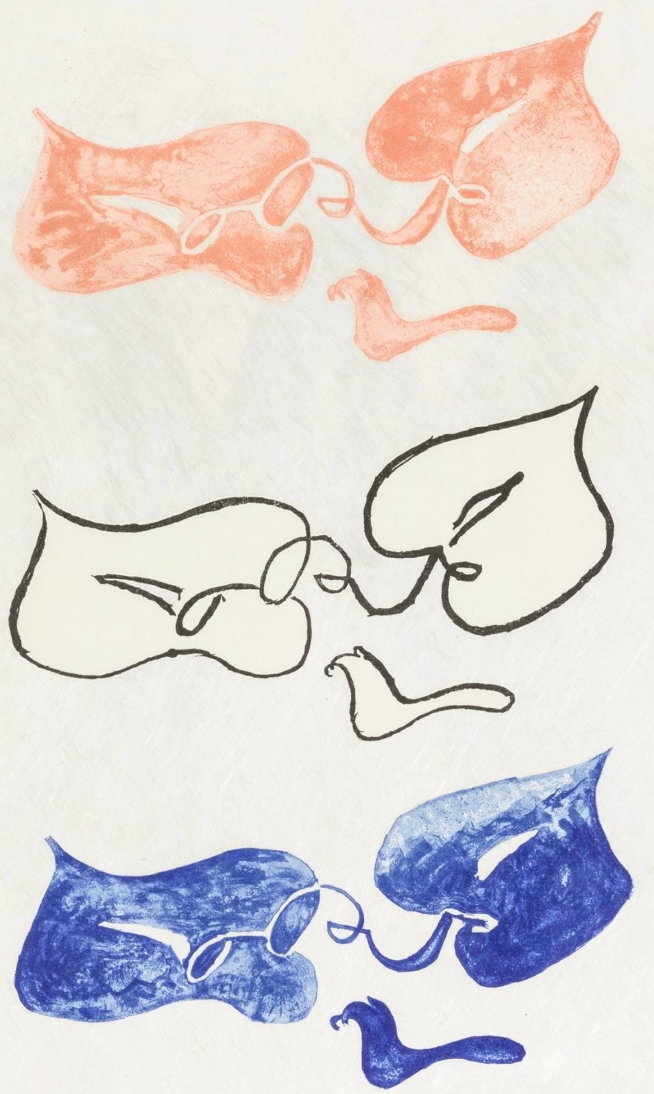 Georges Braque, Composition (Vallier 143), La Liberté des Mers, Limited Edition Lithograph