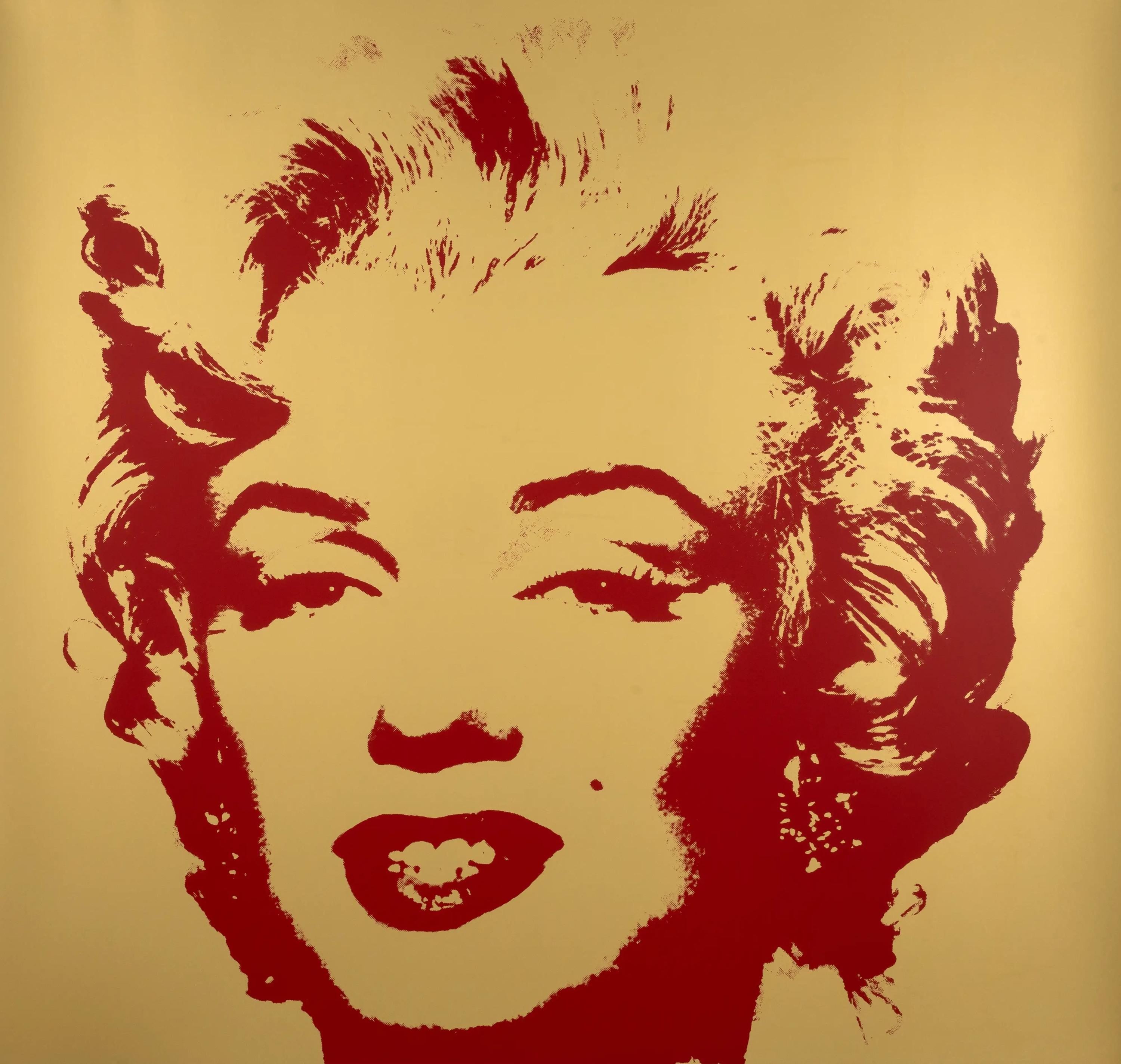 Andy Warhol, Golden Marilyn Monroe, Suite of Ten, Official Edition, Sunday B. Morning, Silkscreens