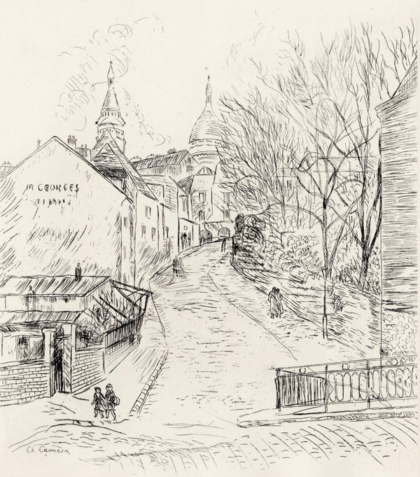 Charles Camoin, Montmartre, A La gloire à Paris, Limited Edition Etching