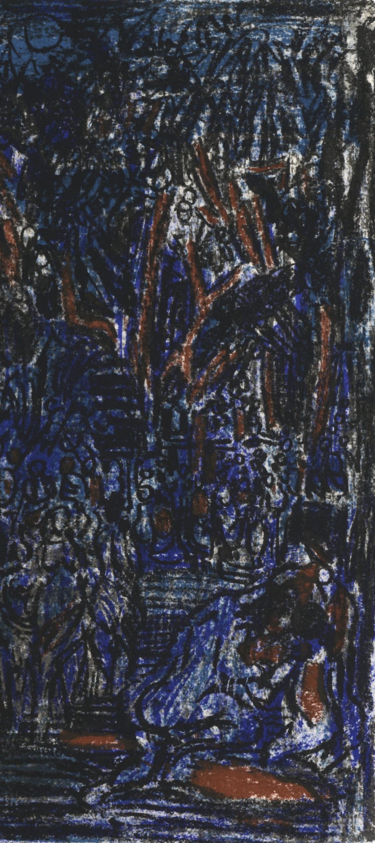 André Cottavoz, Composition, L'Odyssée, Limited Edition Lithograph