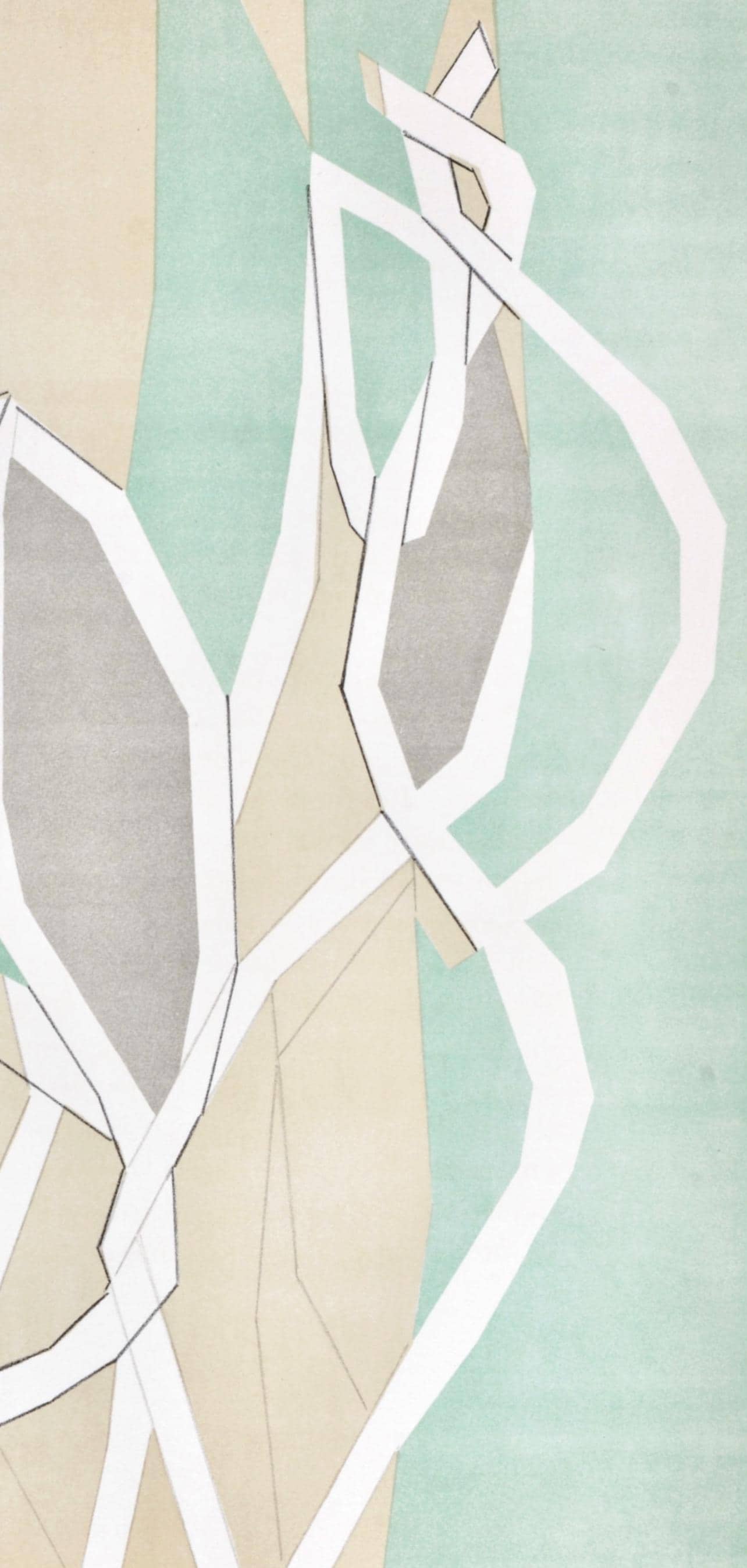 André Beaudin, Composition en vert, Regards sur Paris, Limited Edition Lithograph