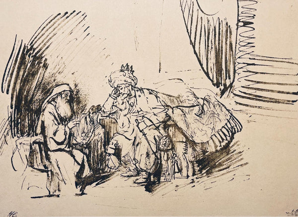 Rembrandt van Rijn, Nathan Reprimanding David, Limited Edition Collotype