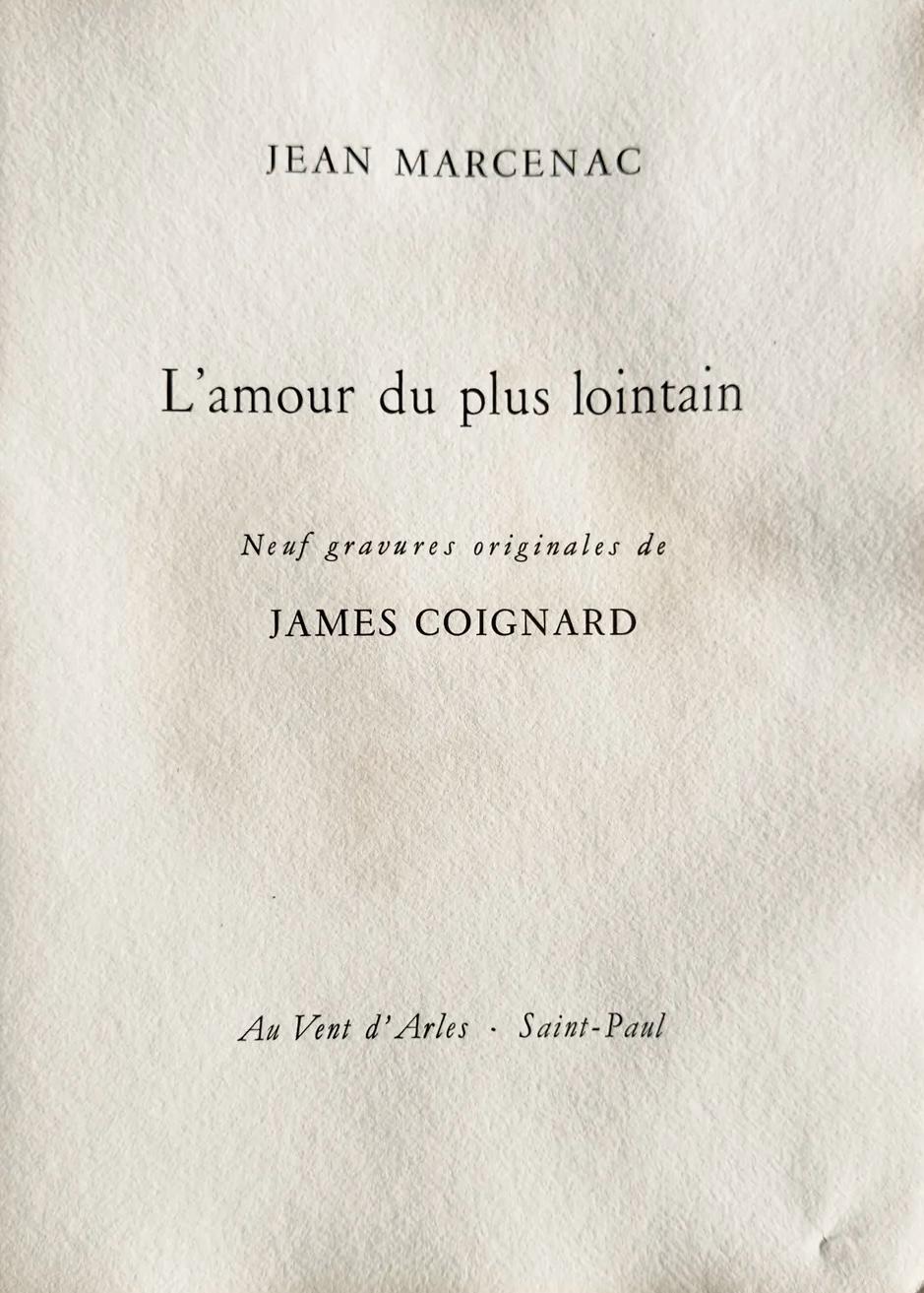 James Coignard, Composition, L'amour du plus lointain, Limited Edition Engraving