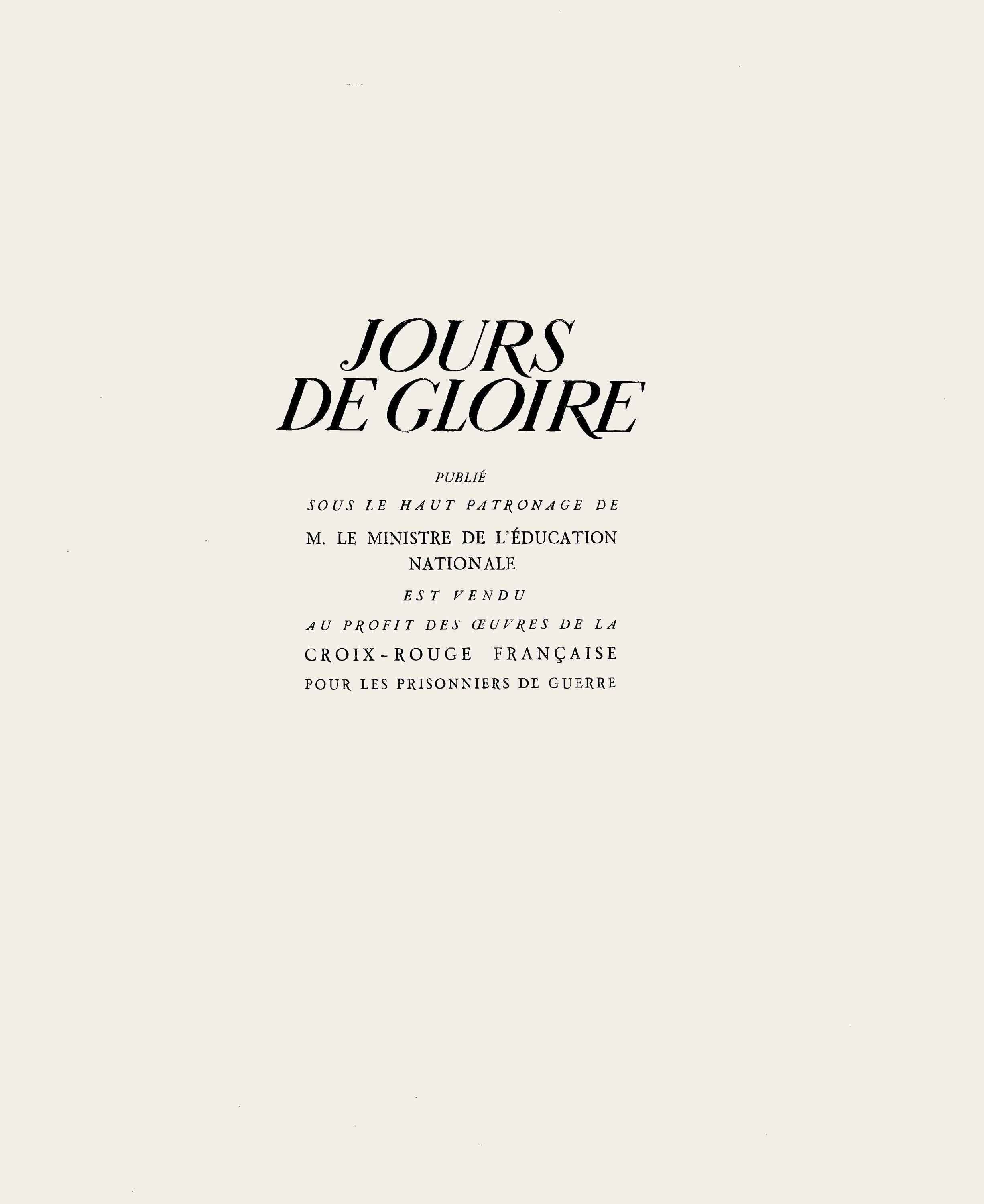 Jean Gabriel Daragnès, Composition, Jours de gloire, Histoire de la libération de Paris, Limited Edition Etching