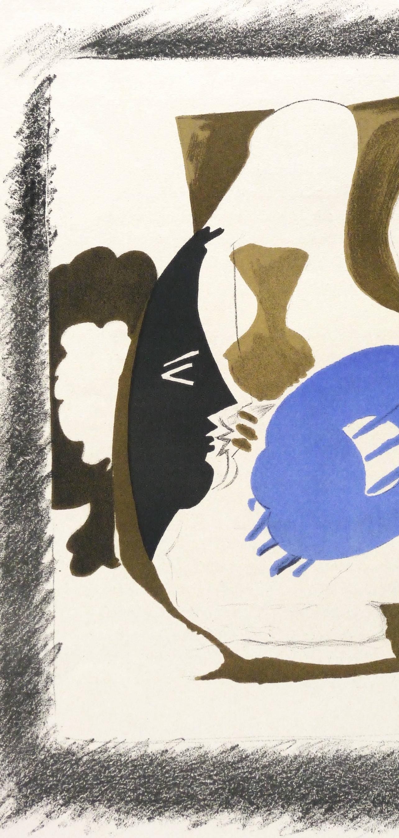 Georges Braque, Verre et pichet, Derrière le miroir, Limited Edition Lithograph