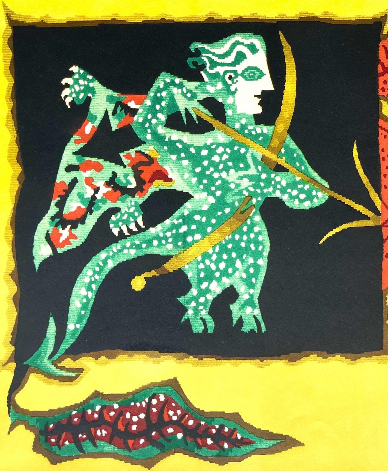 Jean Lurçat, Le Sagitaire (Sagittarius), Les Signes du zodiaque, Limited Edition Lithograph