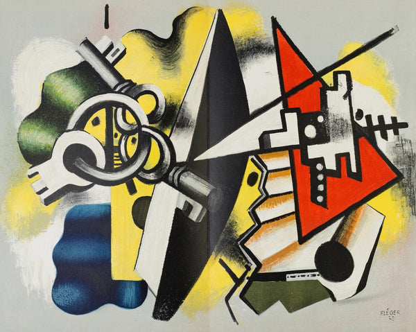 Fernand Léger, Composition, Derrière le miroir, Limited Edition Lithograph