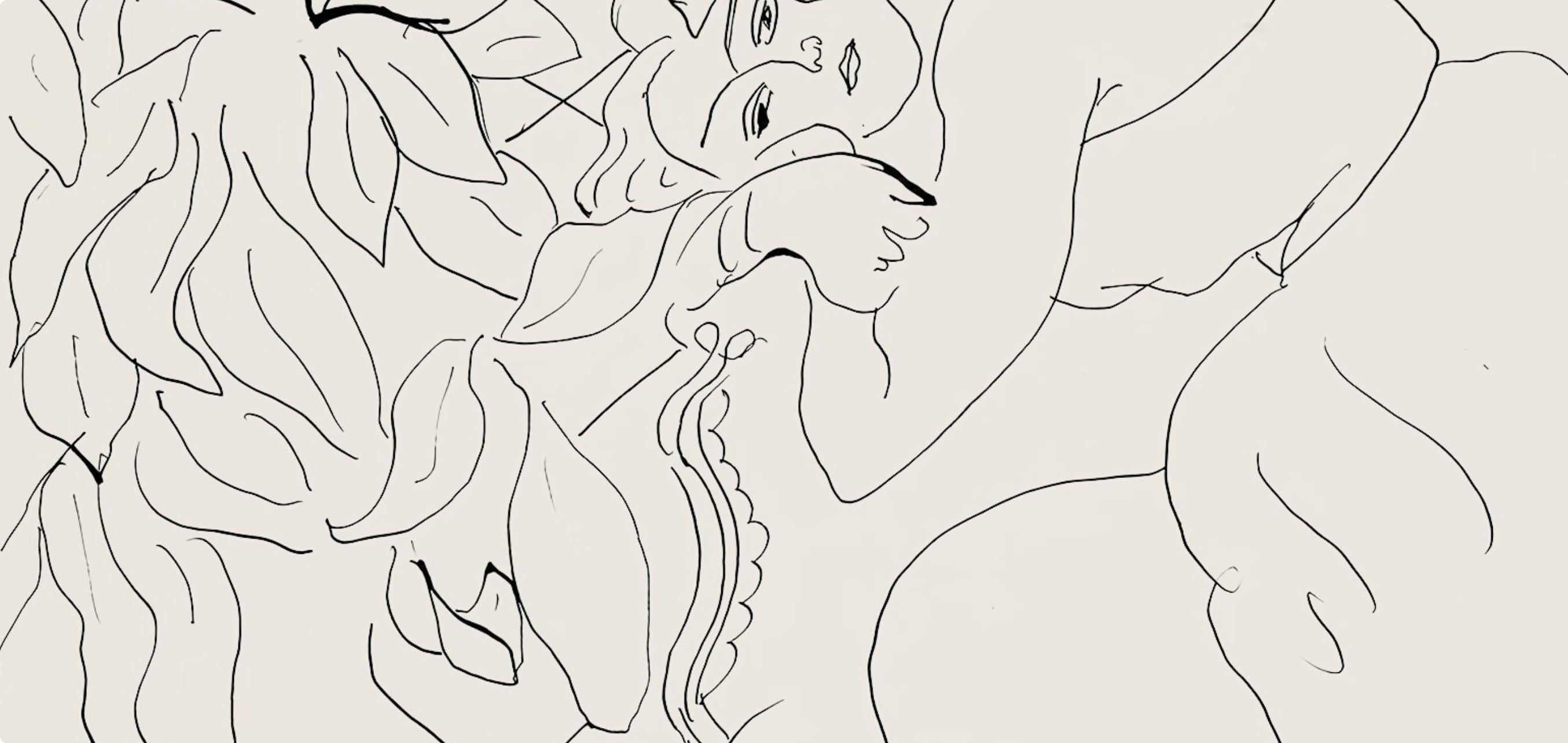 Henri Matisse, Série C, var. 4 (Duthuit 9), Henri Matisse, Dessins, Thèmes et variations, Limited Edition Lithograph