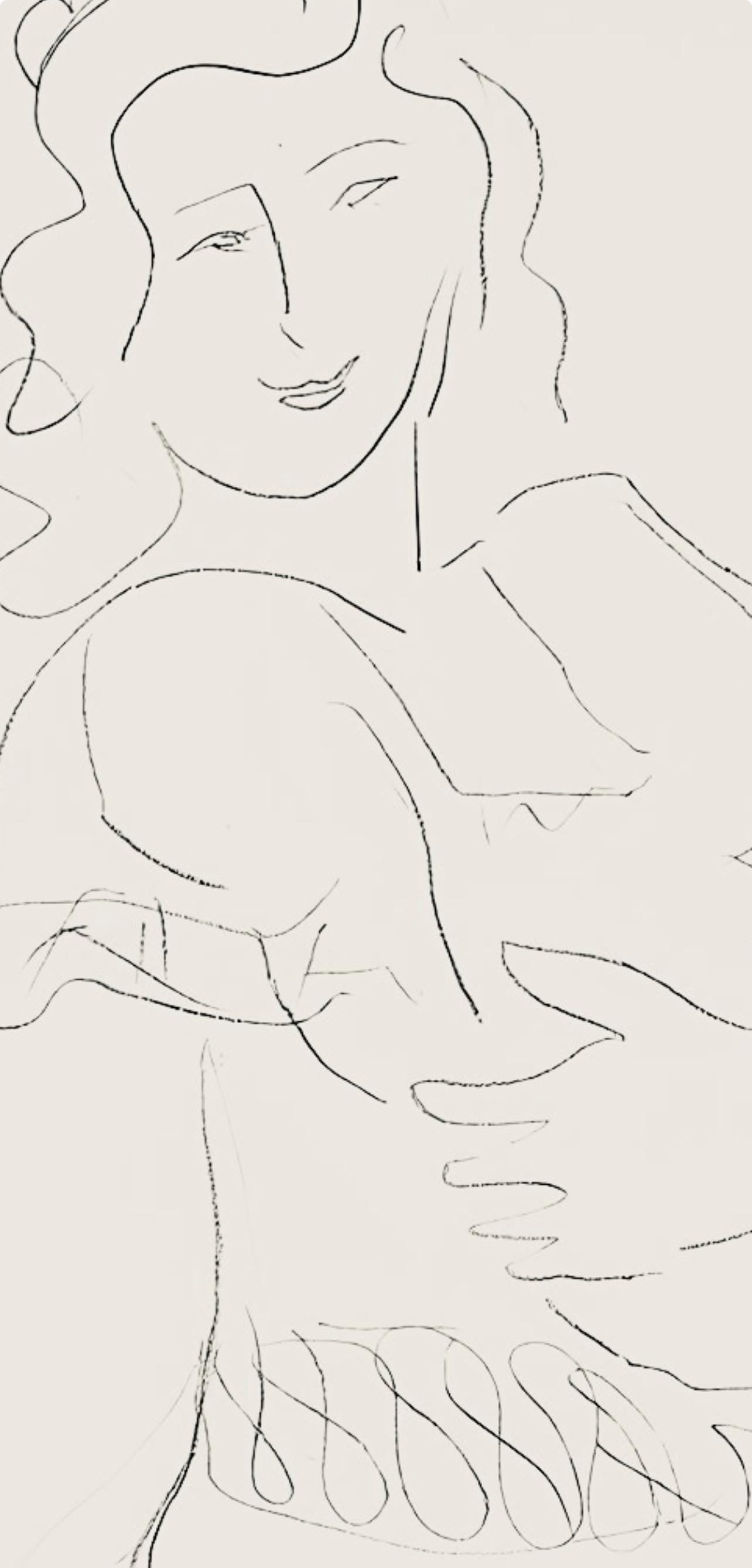 Henri Matisse, Série O, var. 15 (Duthuit 9), Henri Matisse, Dessins, Thèmes et variations, Limited Edition Lithograph