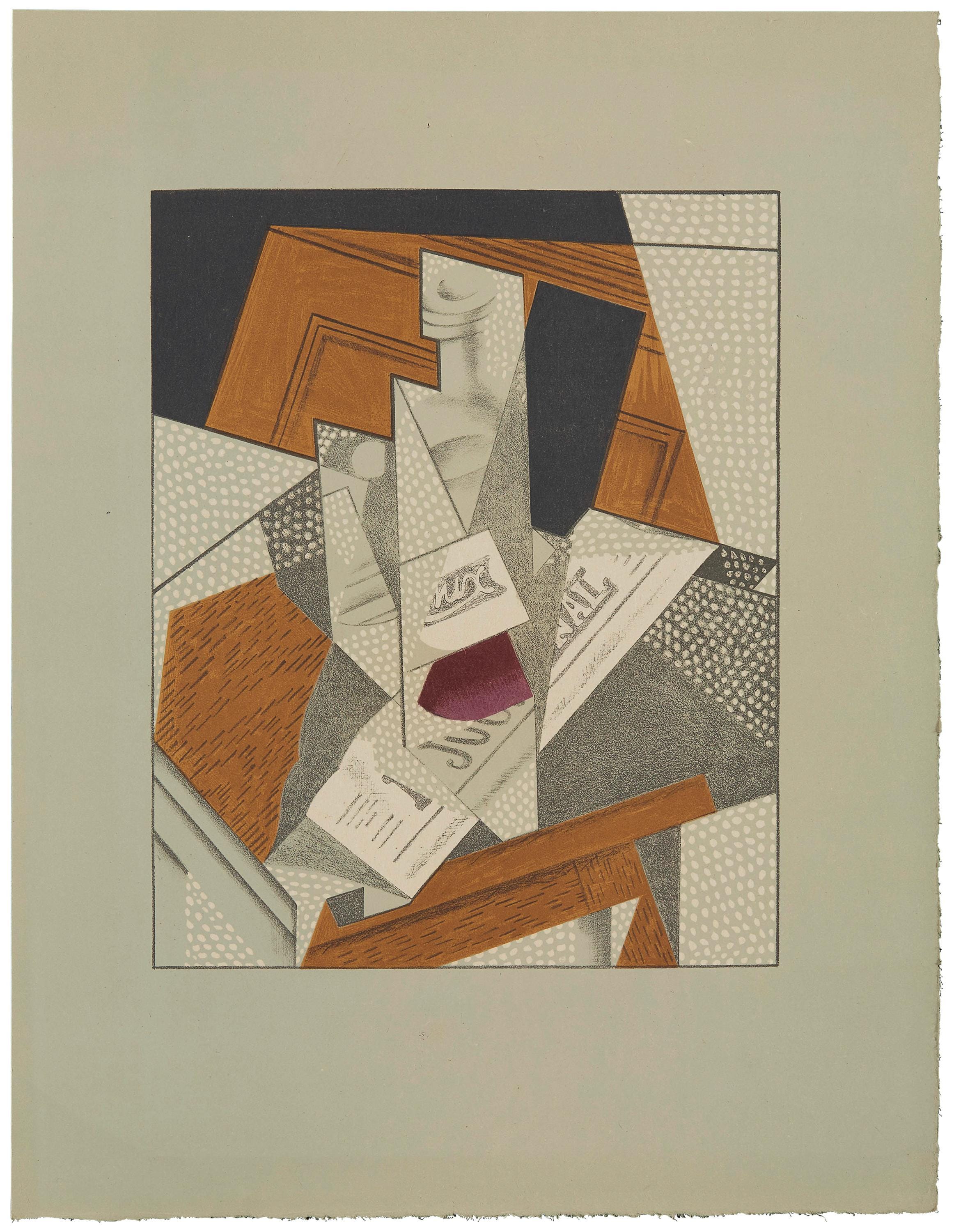 Juan Gris, Bouteille (Kahnweiler 1969), Au Soleil du Plafond, Limited Edition Lithograph