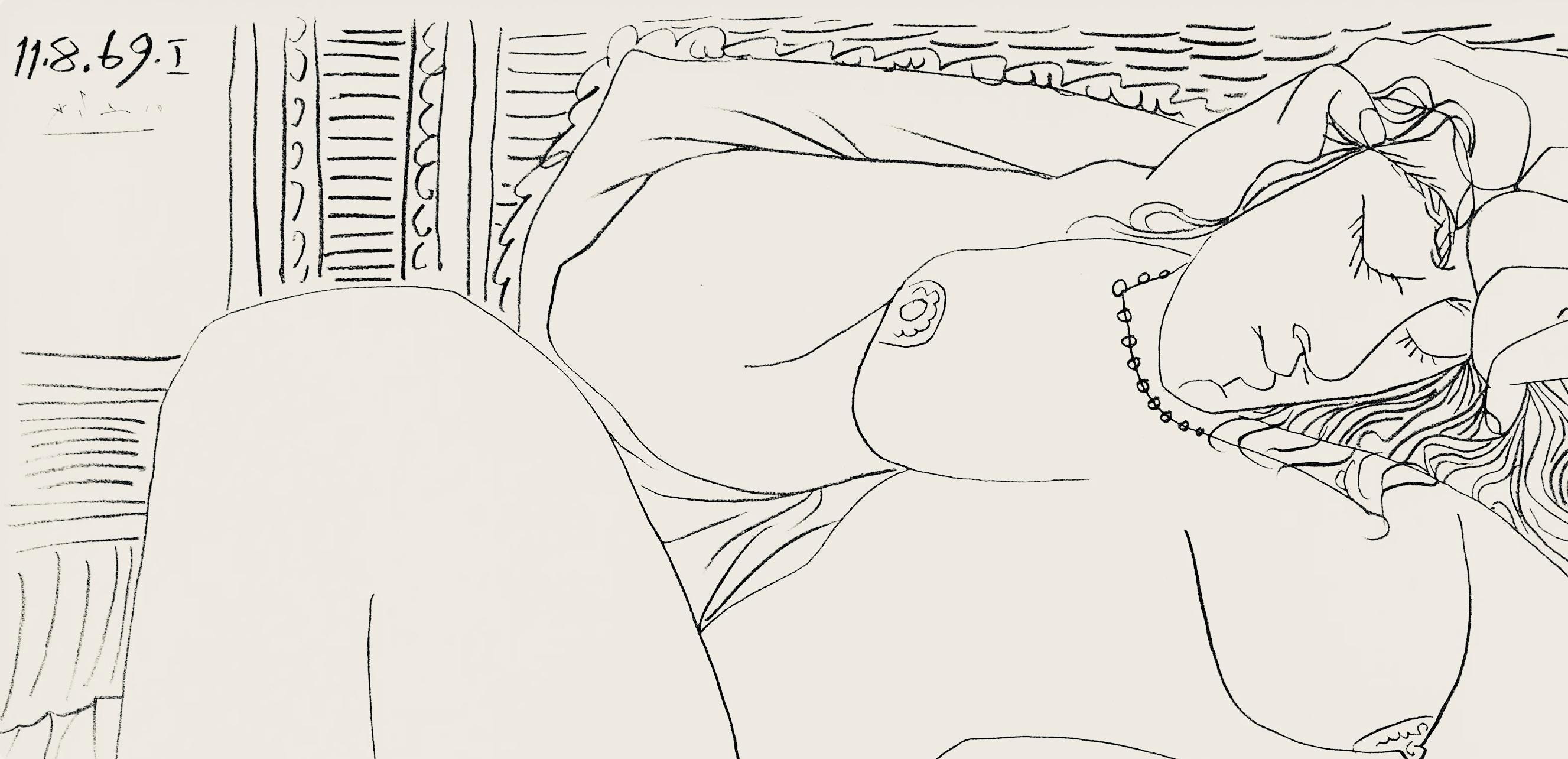 Pablo Picasso, Composition (Orozco 193-204), Au Baiser D'Avignon, Limited Edition Lithograph