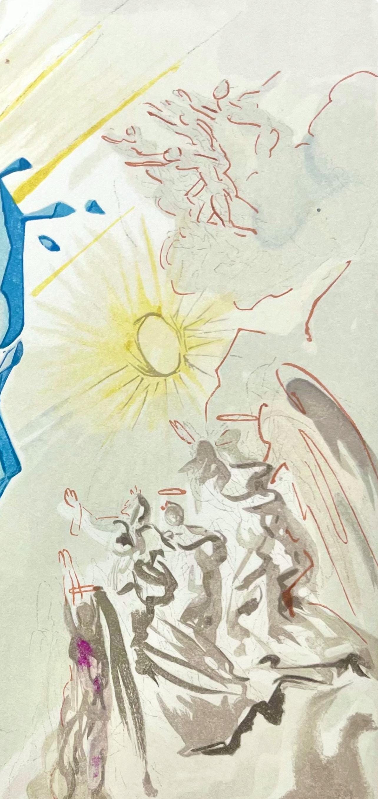 Salvador Dali, Paradies XXVII (Field 189-200; Michler/Löpsinger 1039-1138), Die Göttliche Komödie, Signed, Limited Edition Woodcut