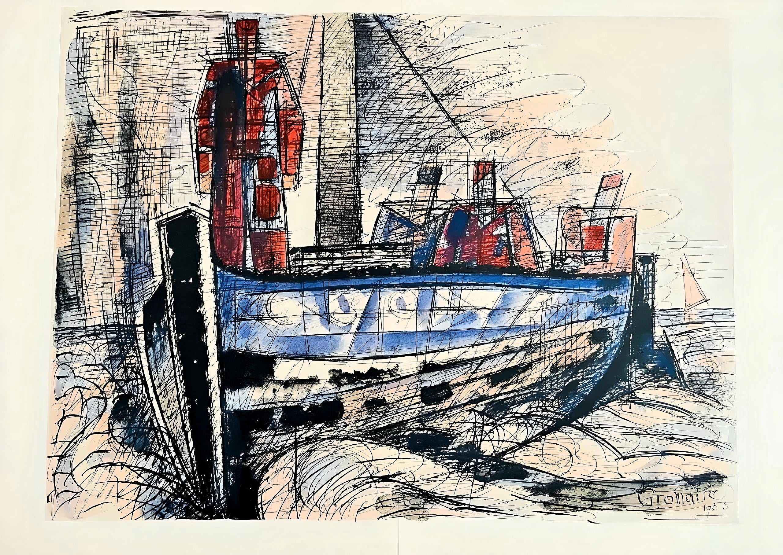 Marcel Gromaire, Composition, Éloge de Gromaire, Limited Edition Lithograph