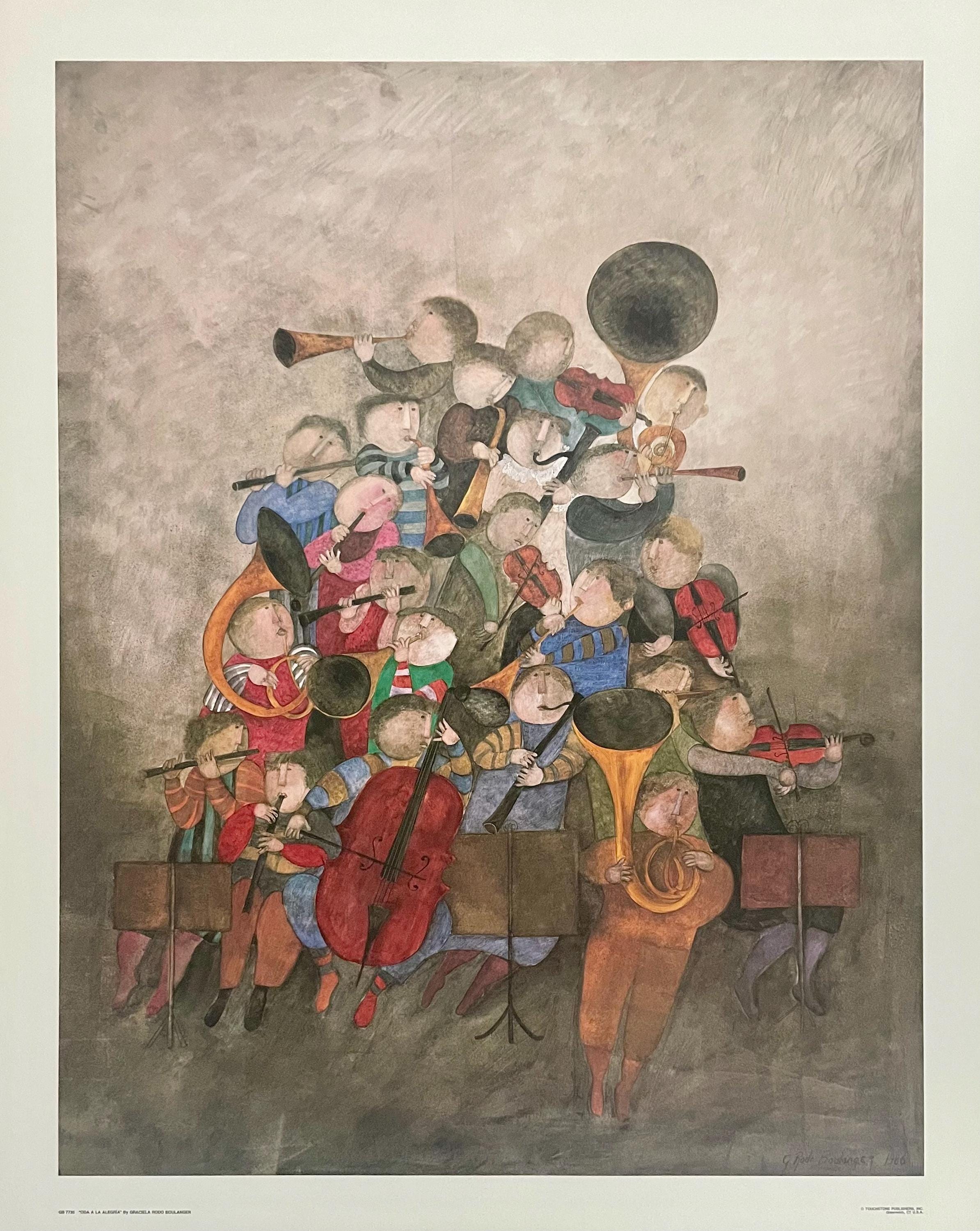 Graciela Rodo Boulanger, Oda a la Alegria, Original Edition Offset Lithograph