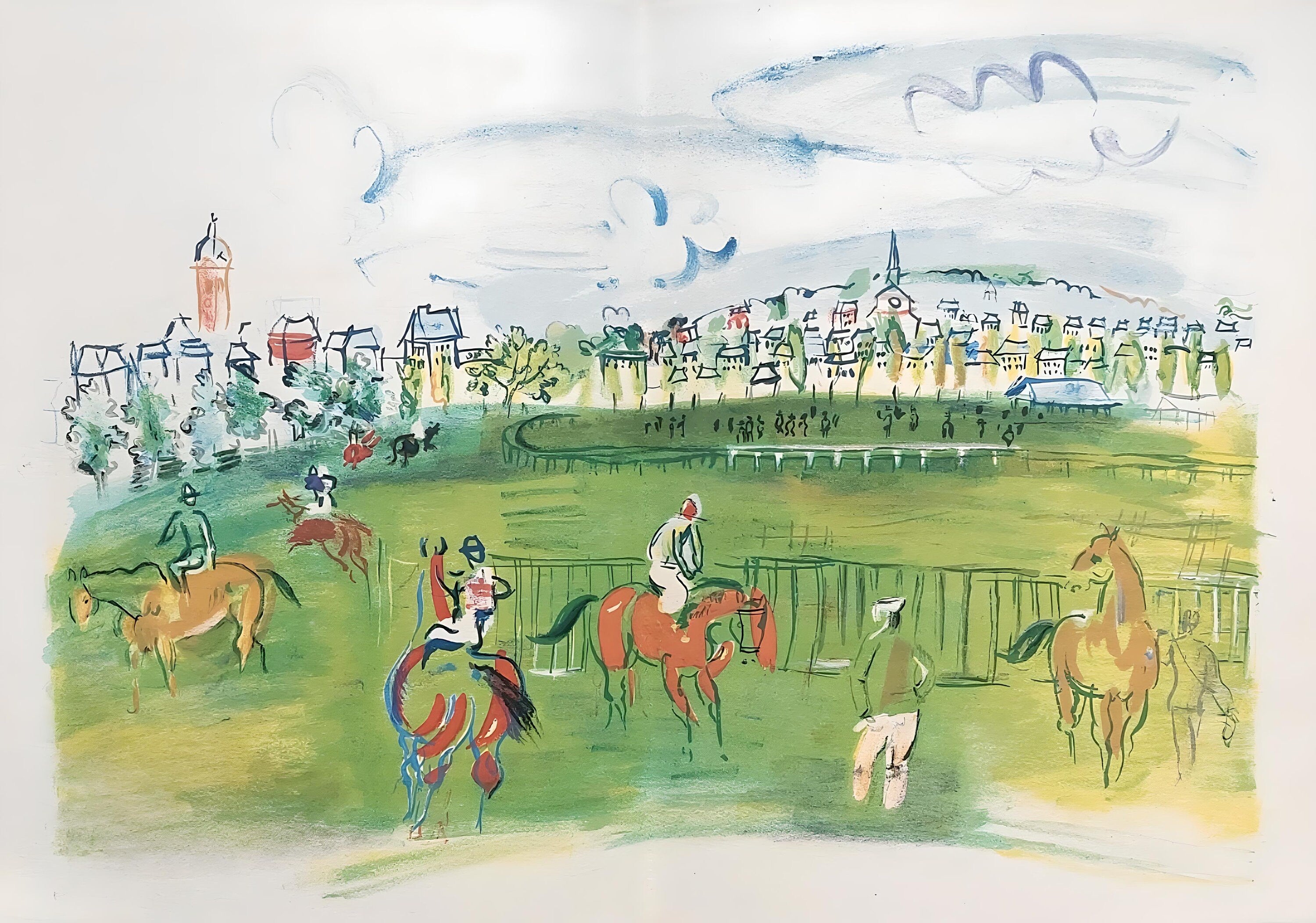 Raoul Dufy, Composition, Les Côtes Normandes, Limited Edition Lithograph