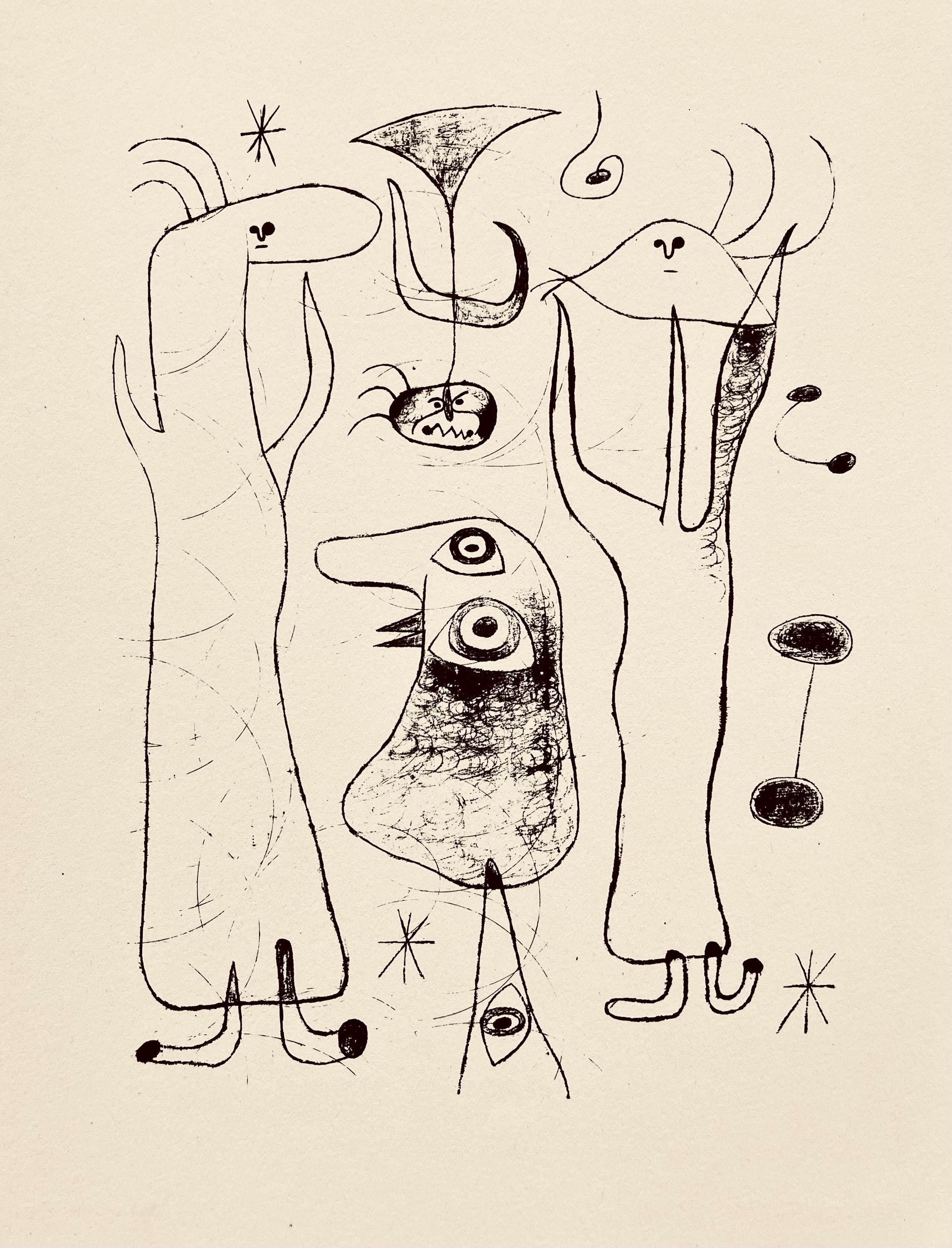 Joan Miró, Composition, The Prints of Joan Miro, Limited Edition Etching