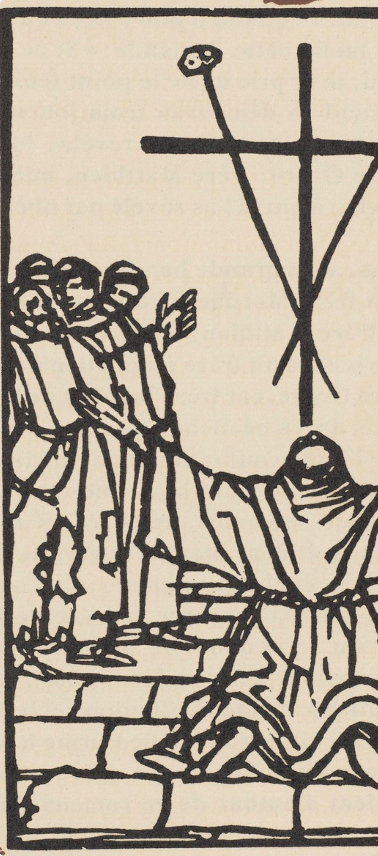 Émile Bernard, Composition (Morane, No. 100), Les Petites Fleurs de St. Françoise, Limited Edition Woodcut