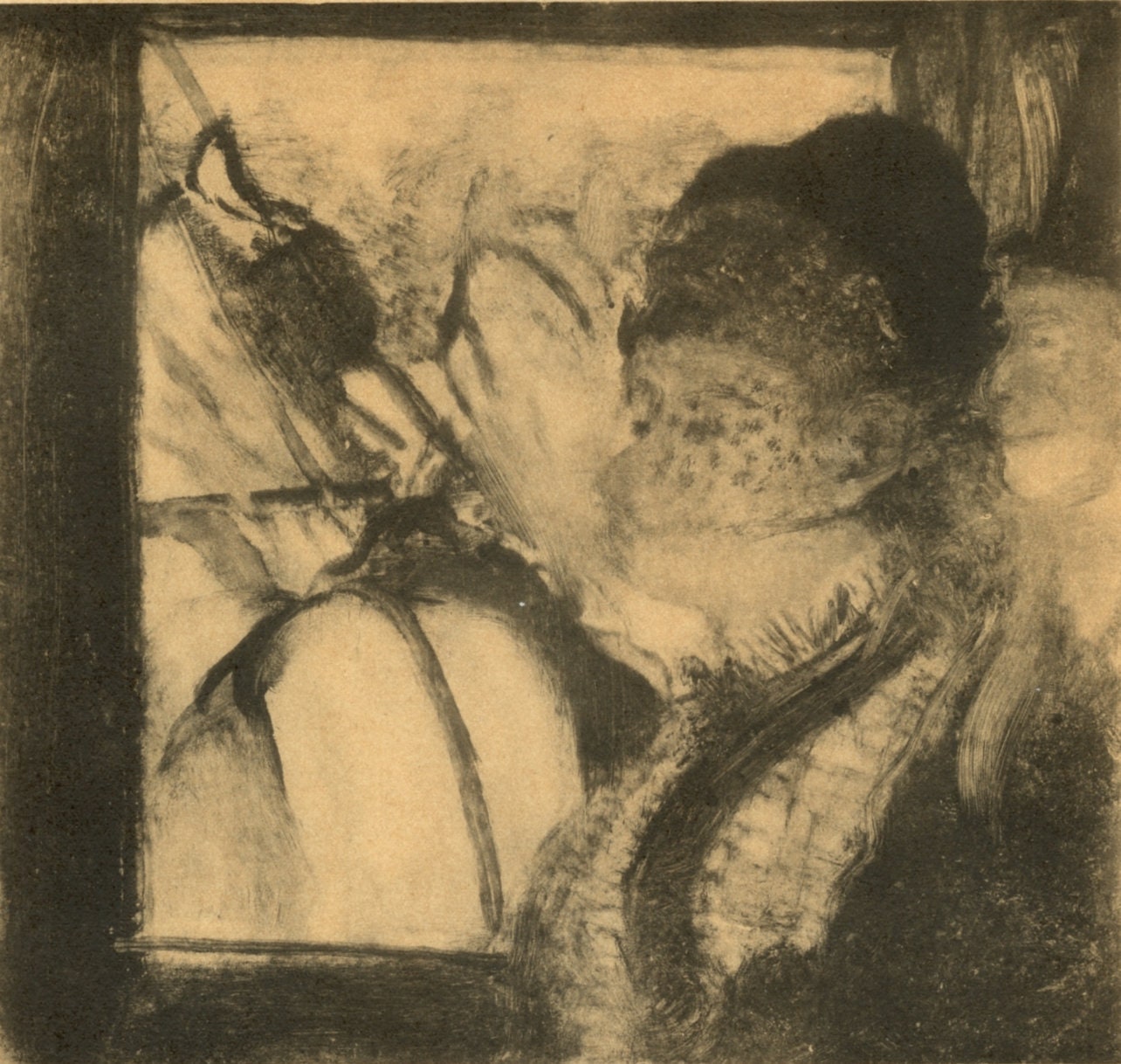 Edgar Degas, Dans l'Omnibus, E. Degas Monotypes, Limited Edition Monotype