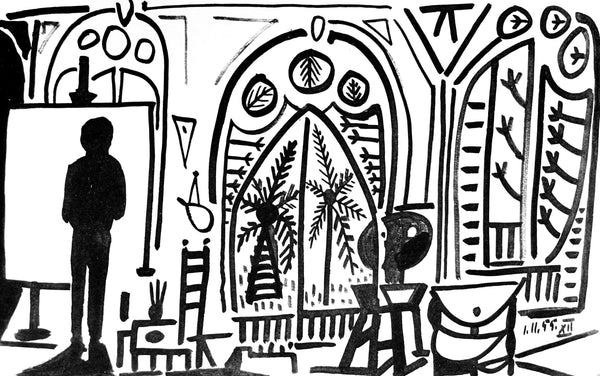 Pablo Picasso, Composition (Cramer 101), Carnet de la Californie, Limited Edition Lithograph