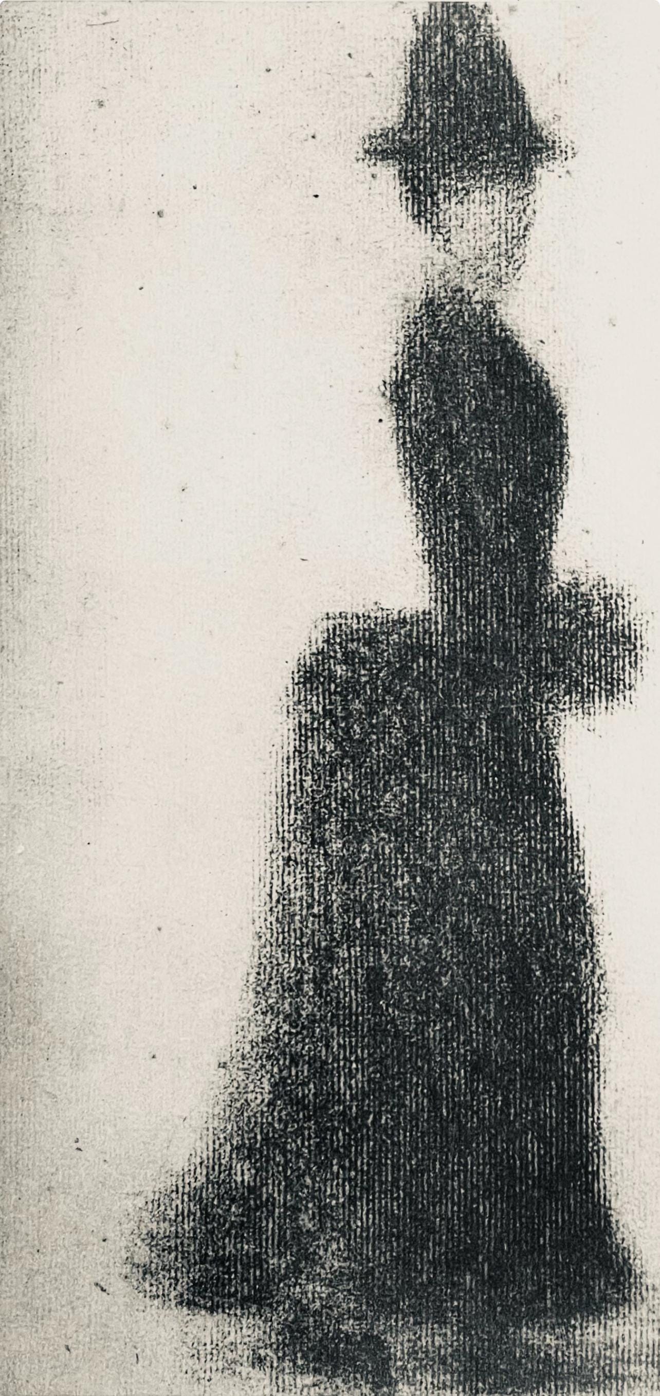 Georges Seurat, Femme au manchon, Seurat, Limited Edition Lithograph