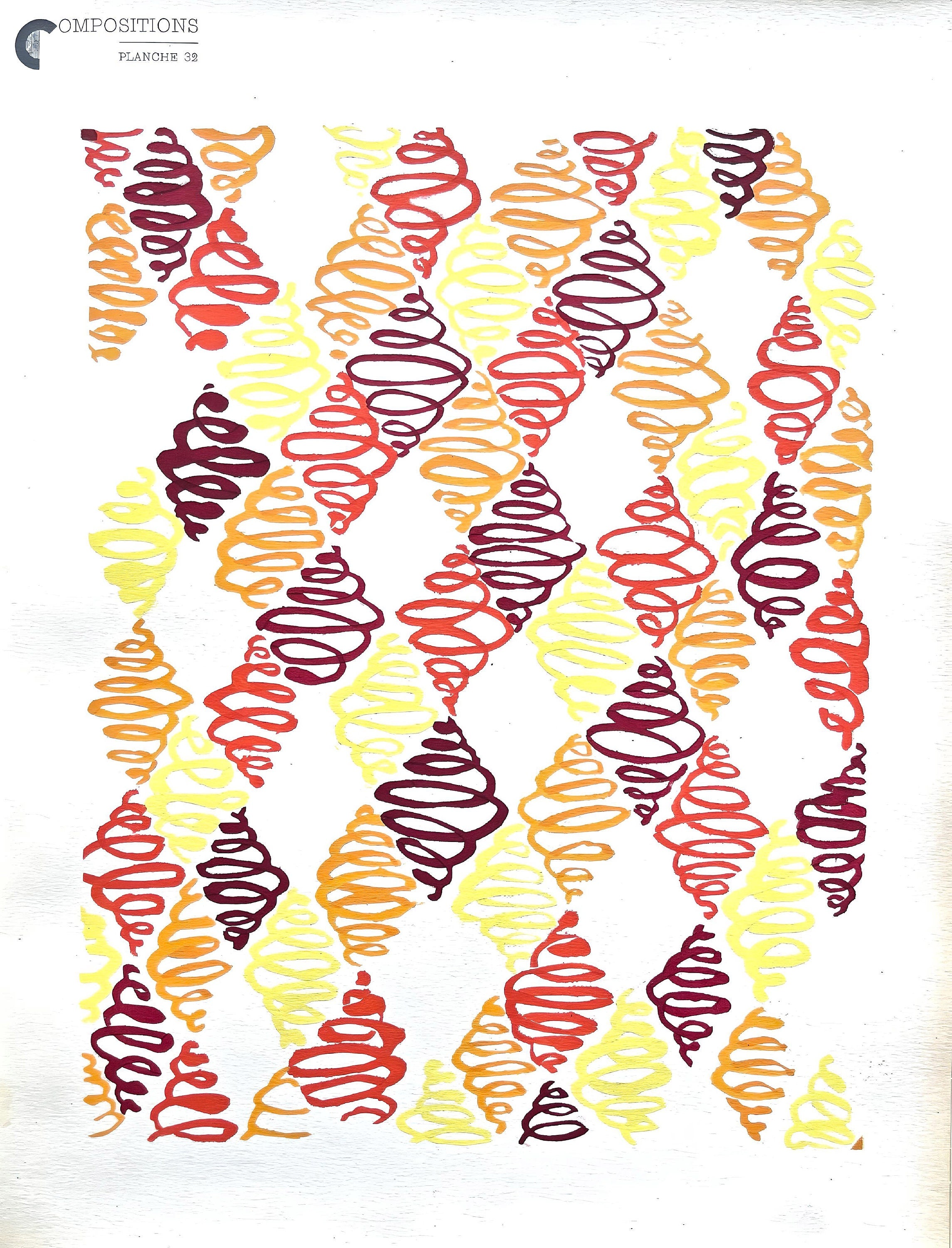 Sonia Delaunay, Planche No. 32, Compositions, couleurs, idées: Sonia Delaunay, Limited Edition Lithograph