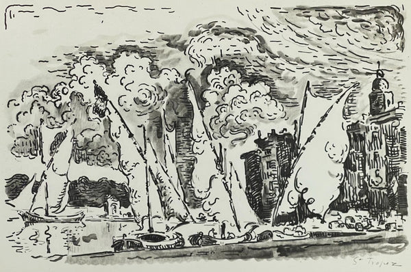 Paul Signac, St-Tropez, Signac Dessins, Limited Edition Lithograph