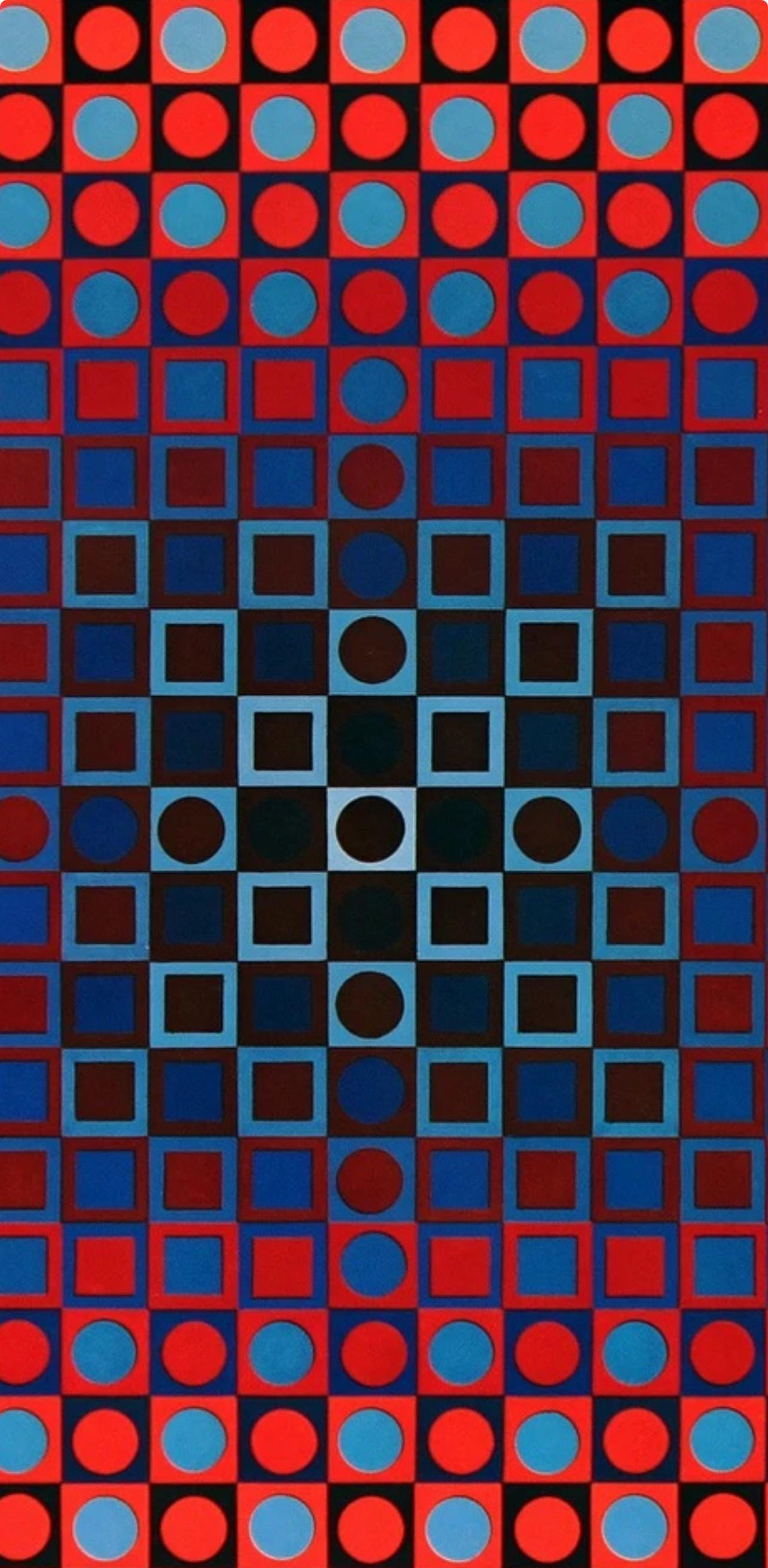 Victor Vasarely, Composition, Folklore Planétaire, Limited Edition Héliogravure