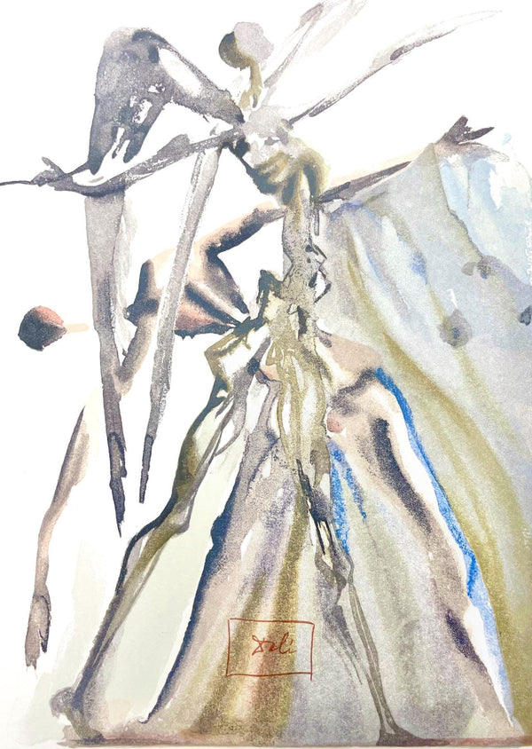 Salvador Dali, Fegefeuer IV (Field 189-200; Michler/Löpsinger 1039-1138), Die Göttliche Komödie, Signed, Limited Edition Woodcut