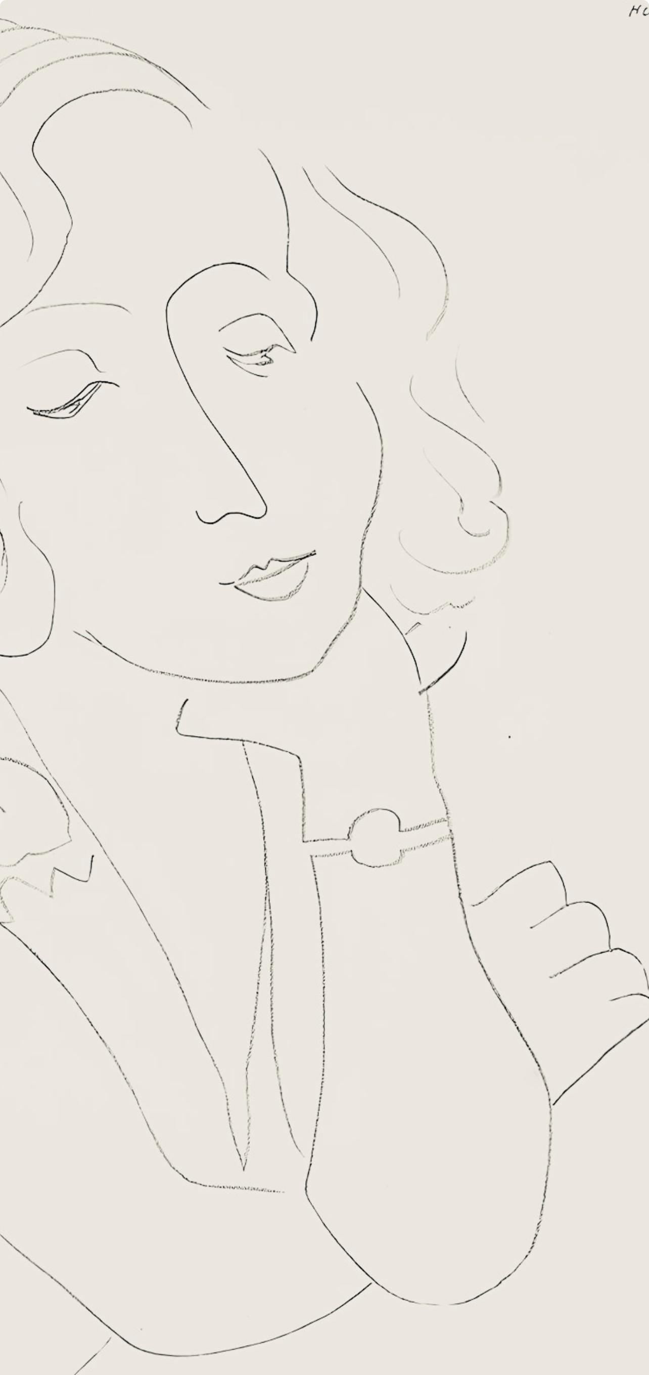 Henri Matisse, Série O, var. 6 (Duthuit 9), Henri Matisse, Dessins, Thèmes et variations, Limited Edition Lithograph