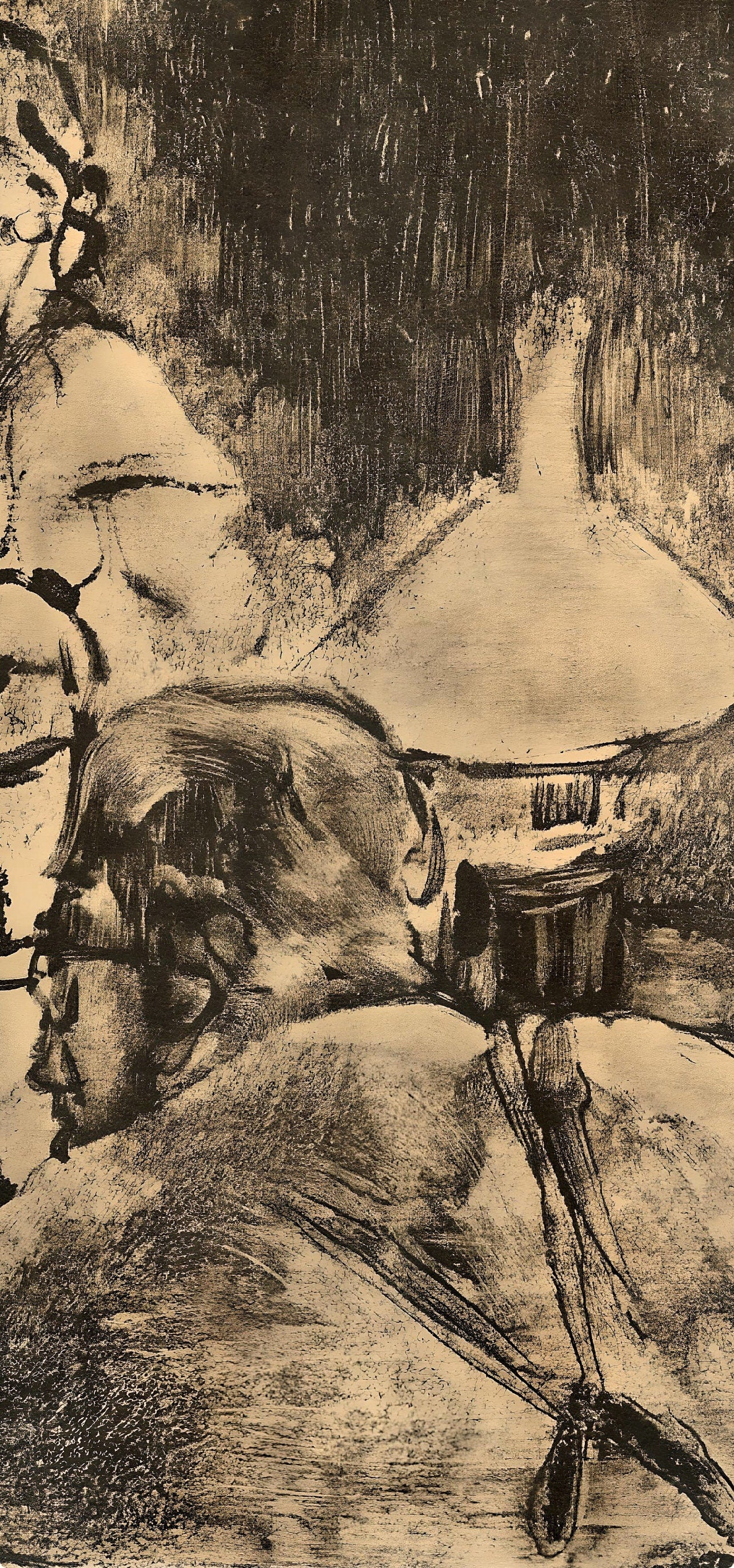 Edgar Degas, Famille Cardinal, E. Degas Monotypes, Limited Edition Monotype